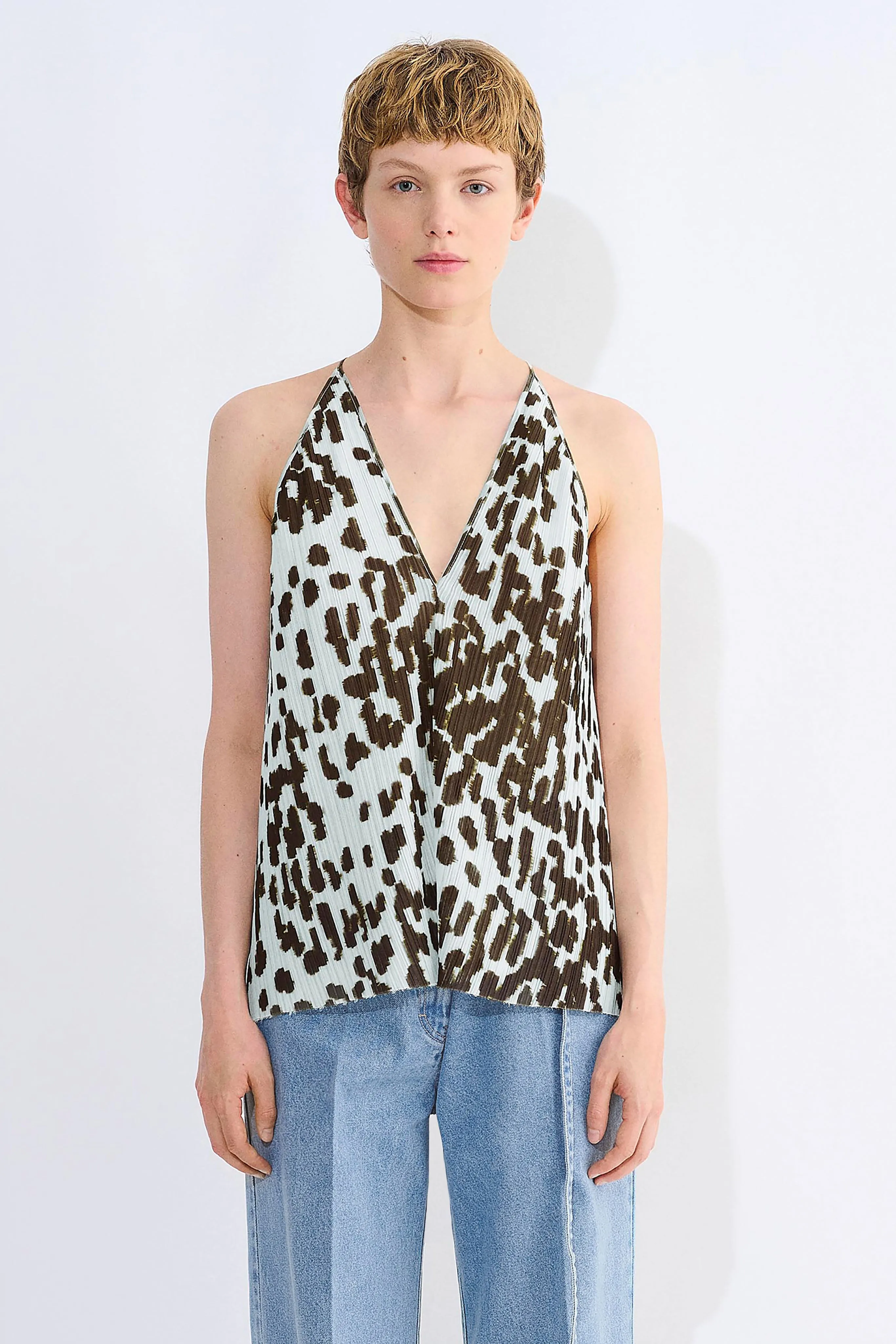 Tahira Plisse Top sold by Christian Wijnants
