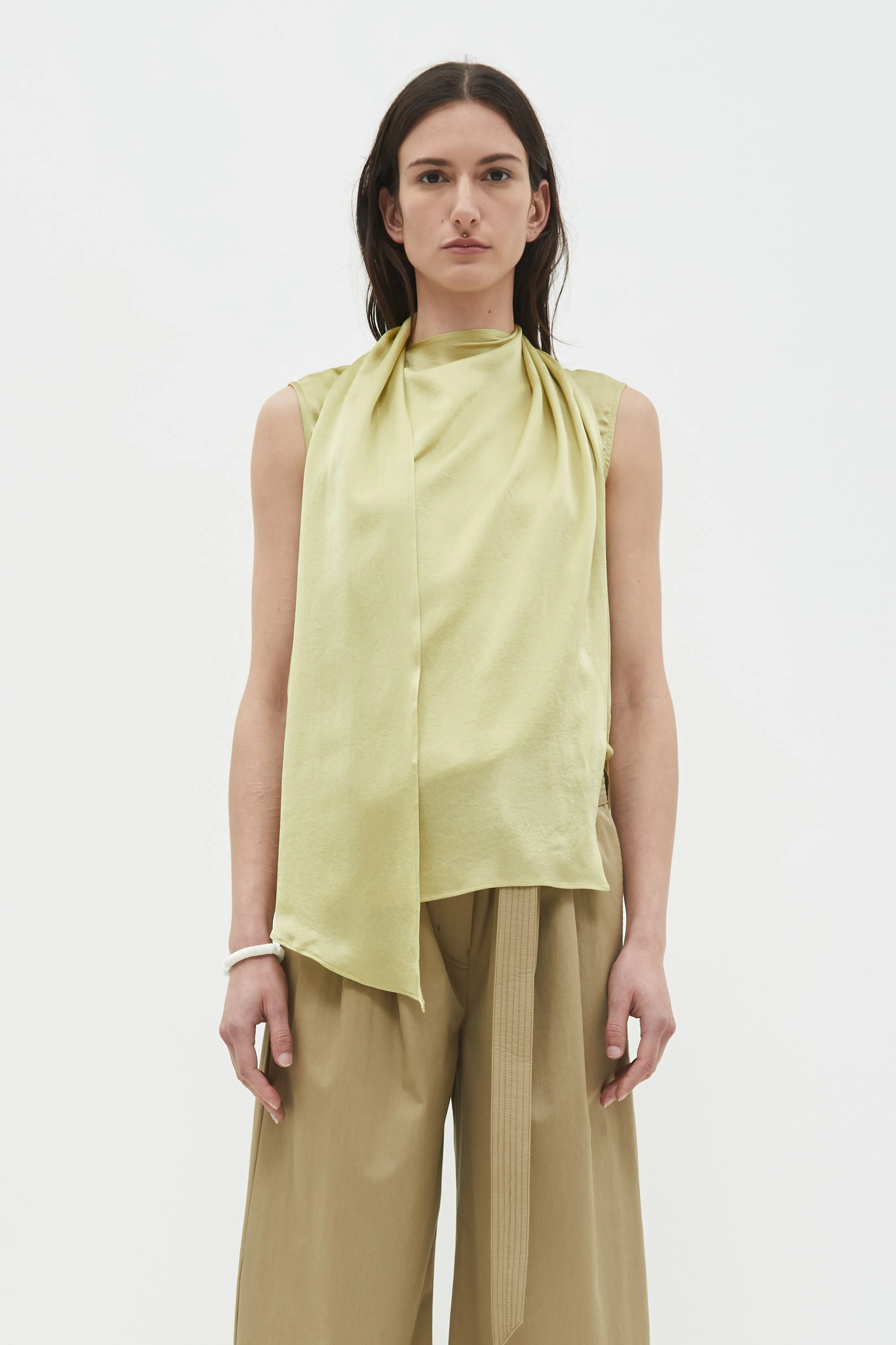 Toru Sleeveless Scarf Top sold by Christian Wijnants
