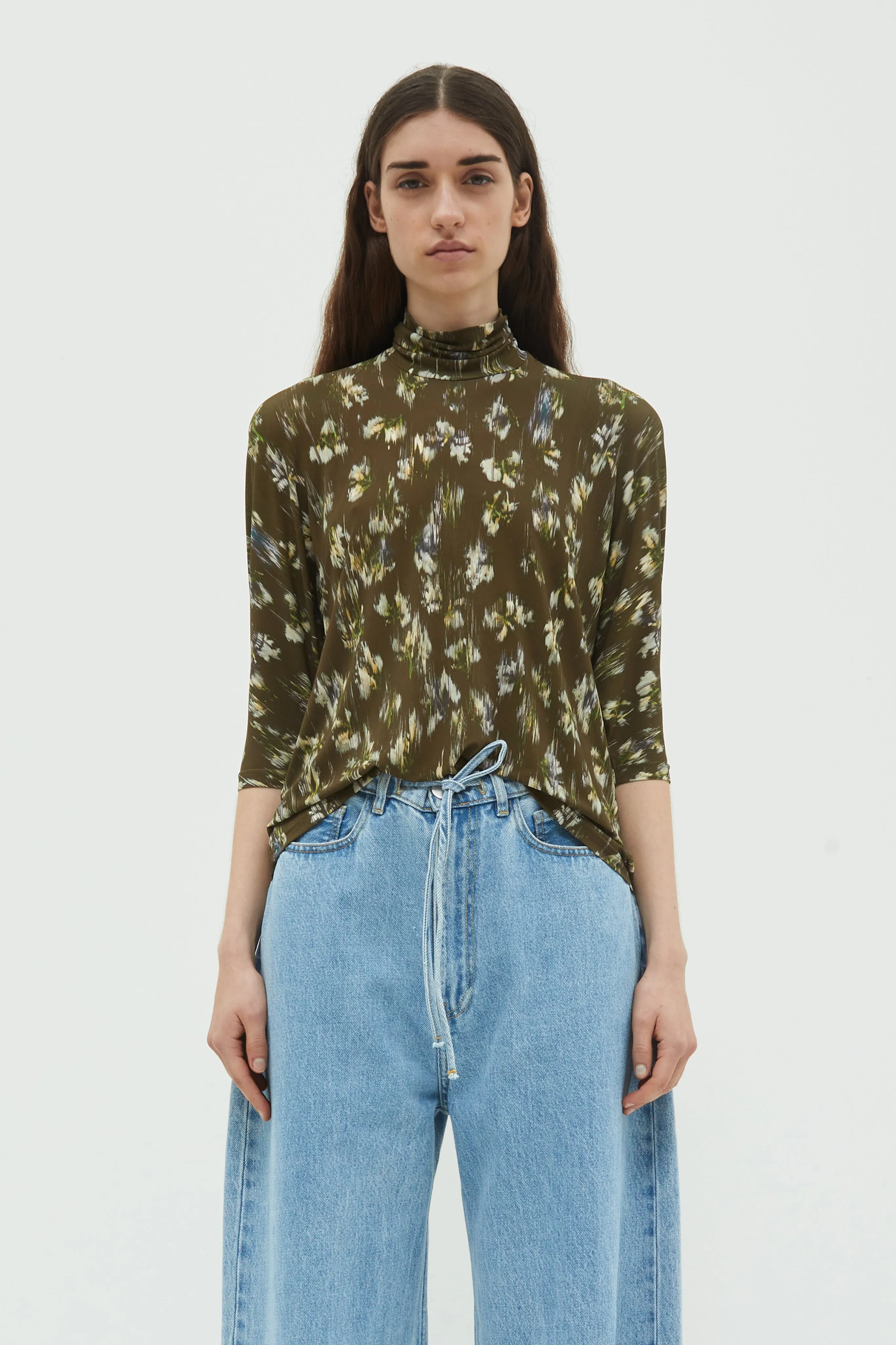 Thandi 3/4 Sleeve Jersey Top sold by Christian Wijnants