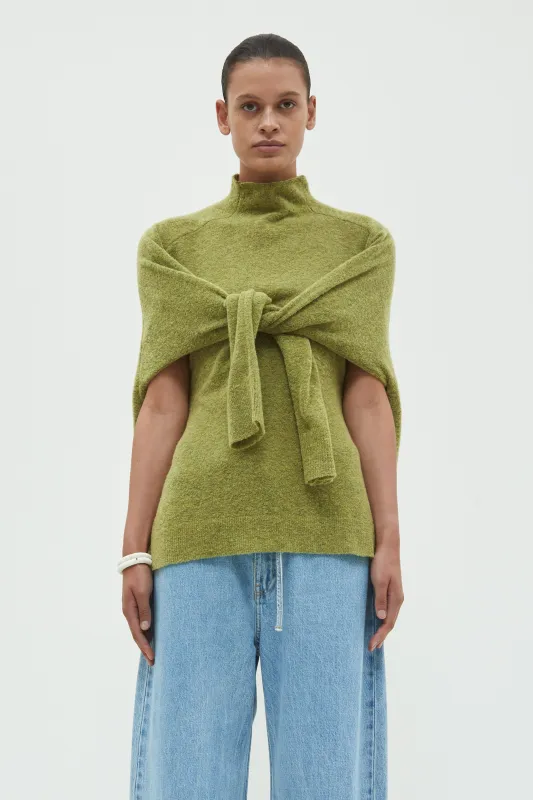 Kimbi Knotted Knit Top sold by Christian Wijnants