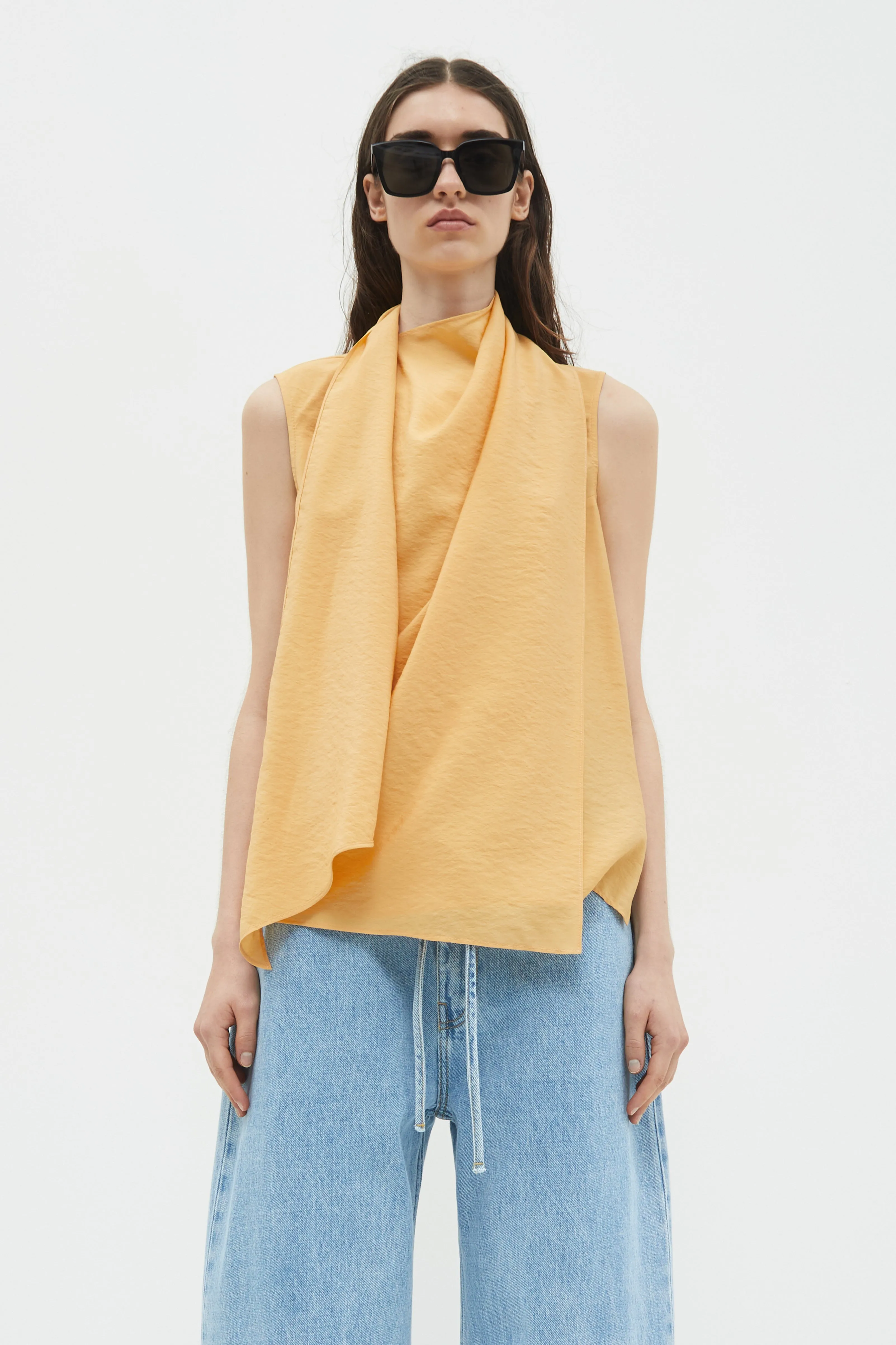 Toru Sleeveless Scarf Top sold by Christian Wijnants