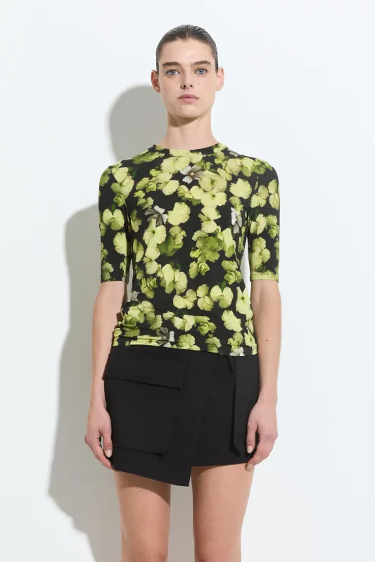 Tenah Fitted Jersey Top made by Christian Wijnants