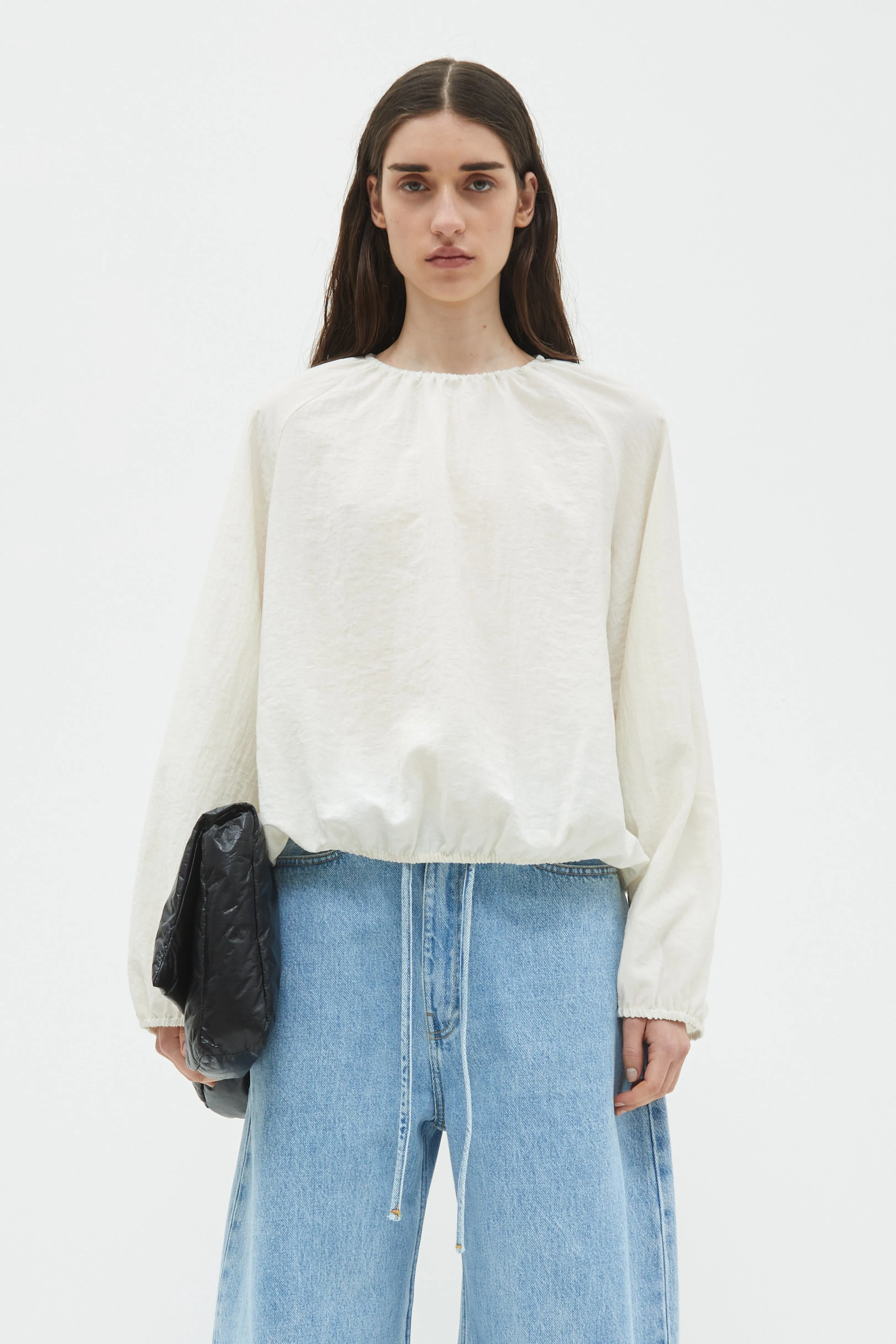 Tanawa Gathered Blouse sold by Christian Wijnants