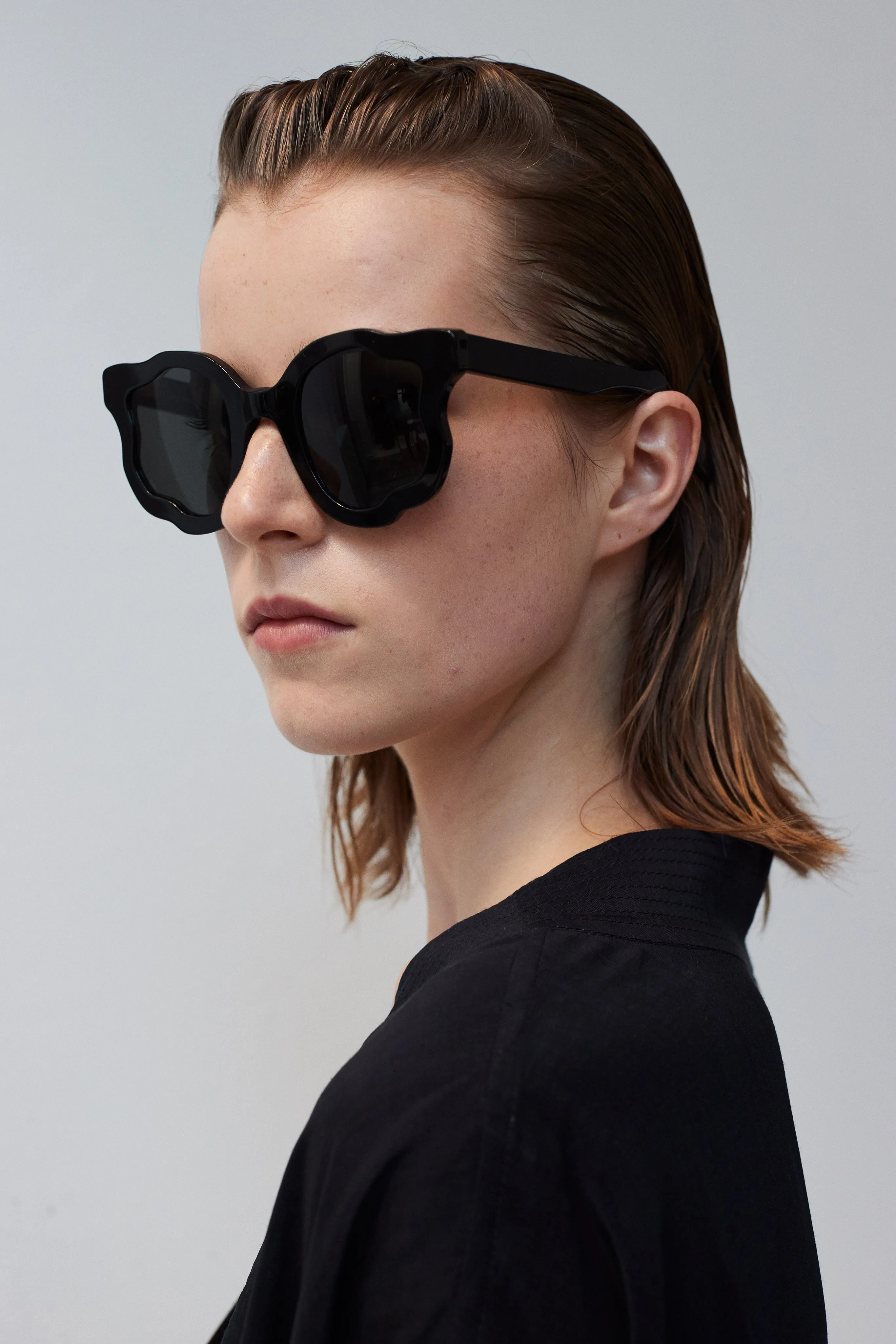 Asun organic shaped sunglasses sold by Christian Wijnants product image thumbnail 5