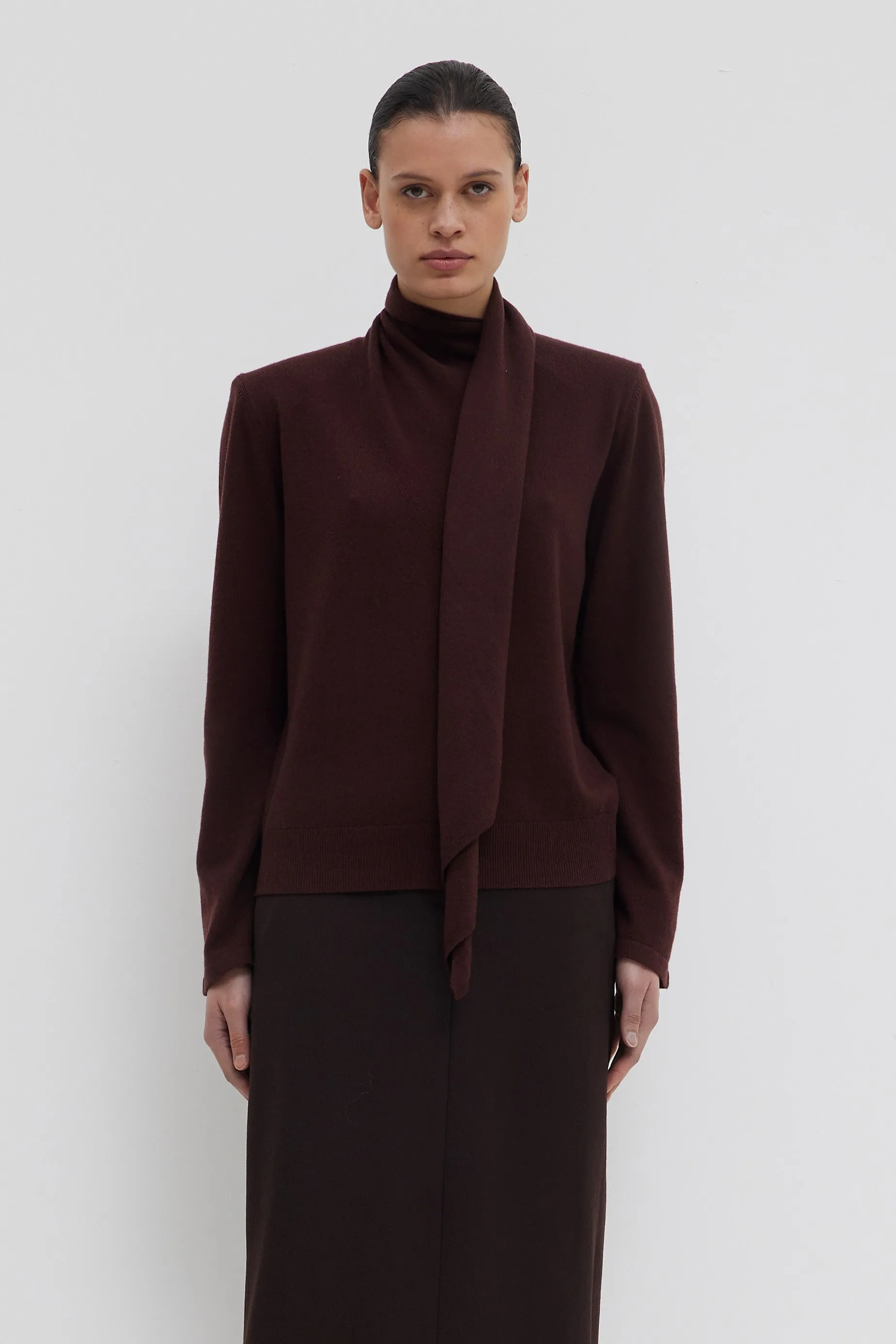 Keiko Scarf Collar Sweater sold by Christian Wijnants