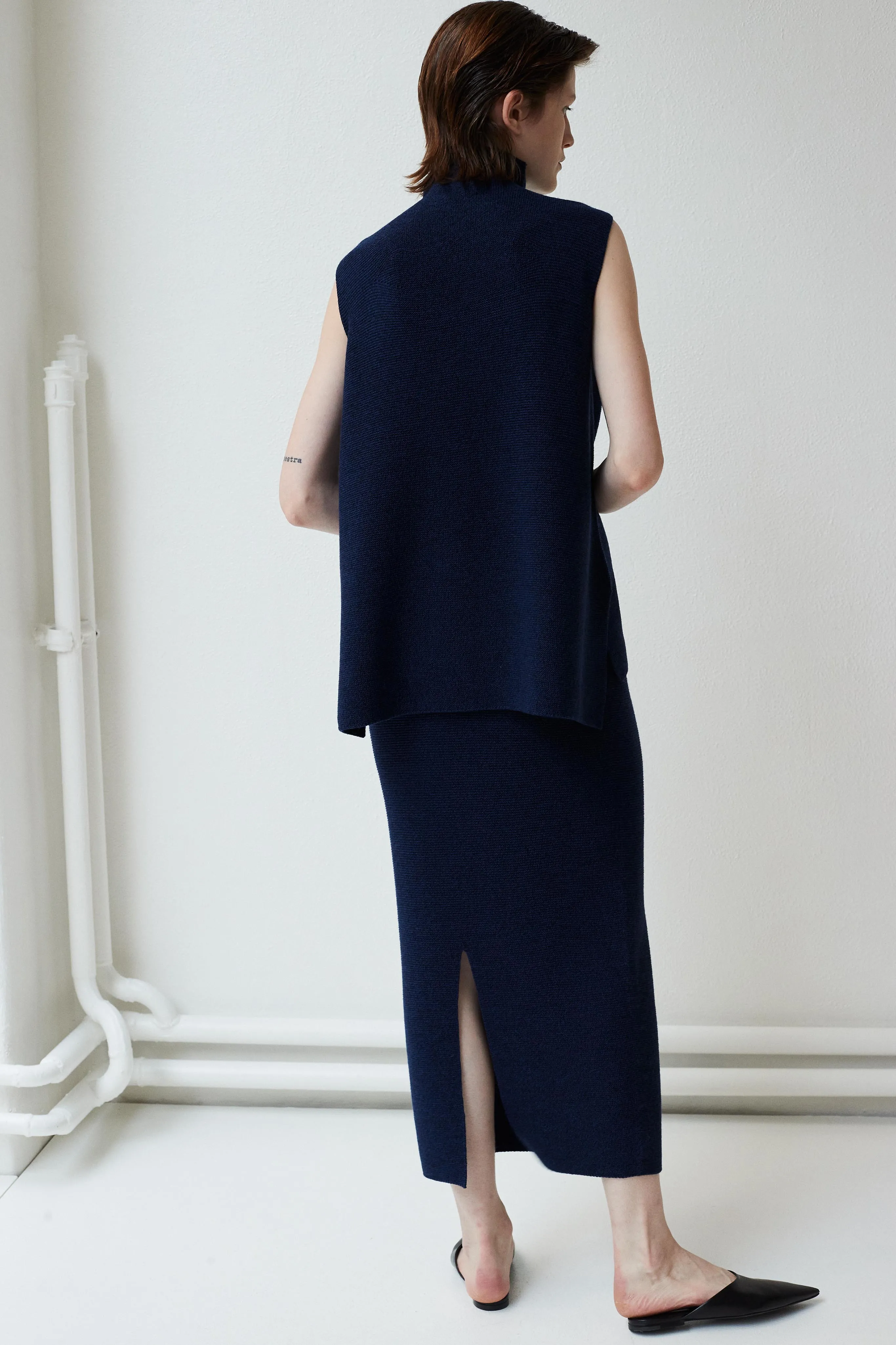 Krok whole garment knitted long skirt sold by Christian Wijnants product image thumbnail 2