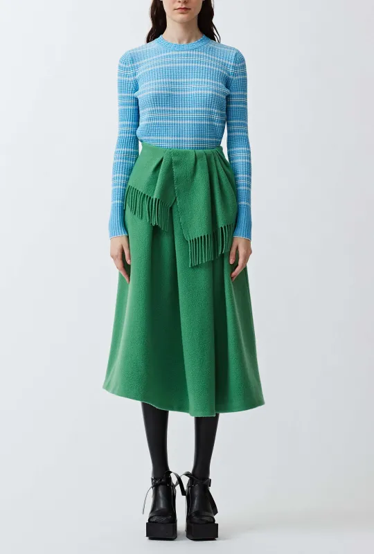 Sasun Draped Waistband Skirt sold by Christian Wijnants