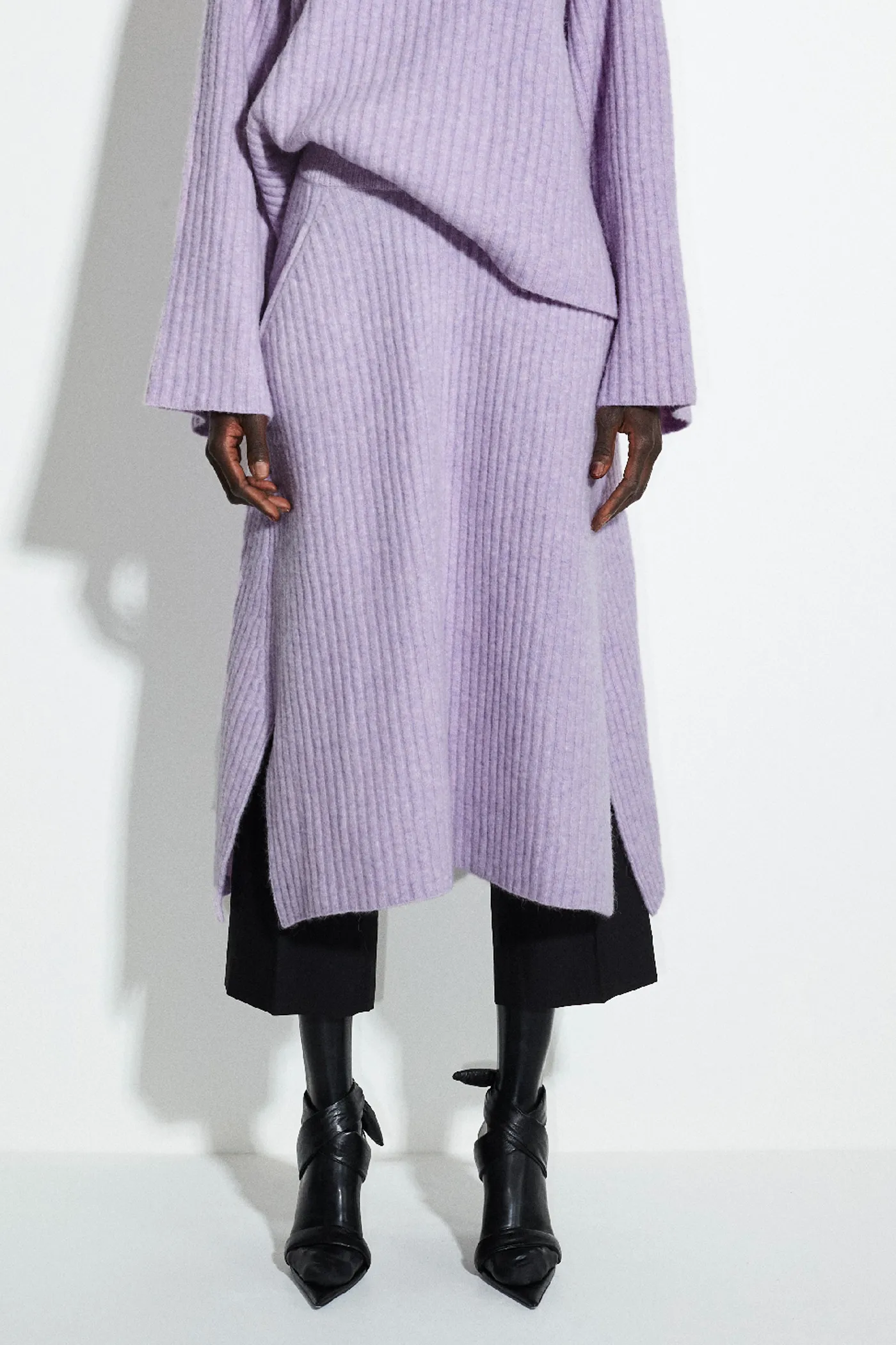 Kalup Chunky Knitted Rib Skirt sold by Christian Wijnants