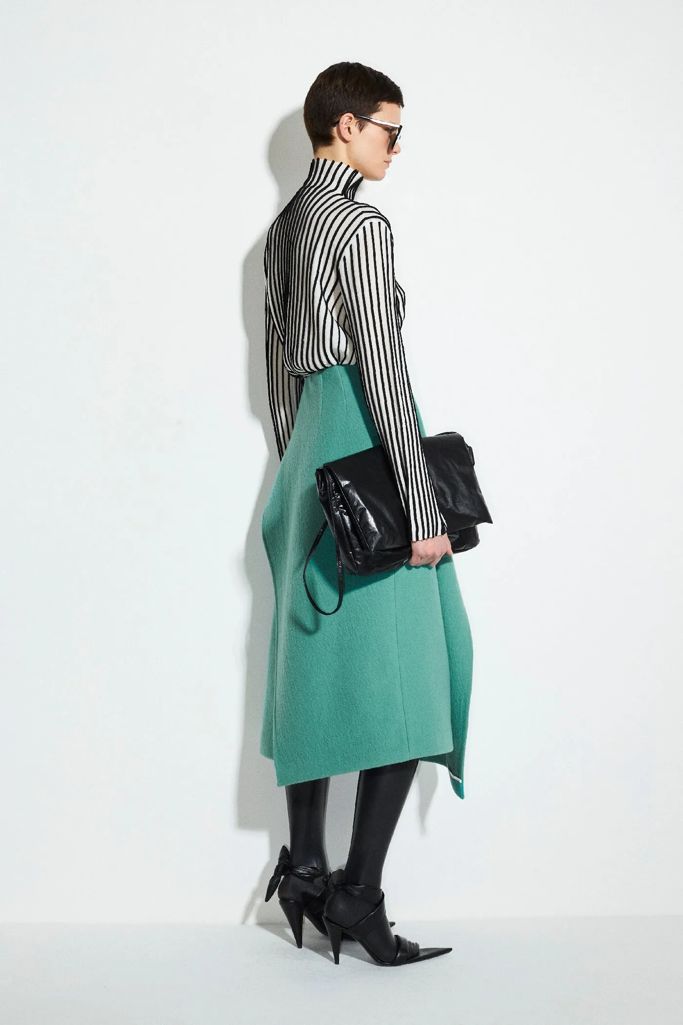 Sargent Skirt With Drape Detail sold by Christian Wijnants product image thumbnail 4