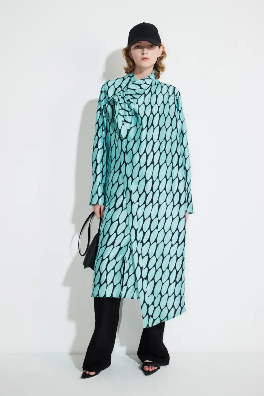 Denza Draped Longsleeve Dress made by Christian Wijnants