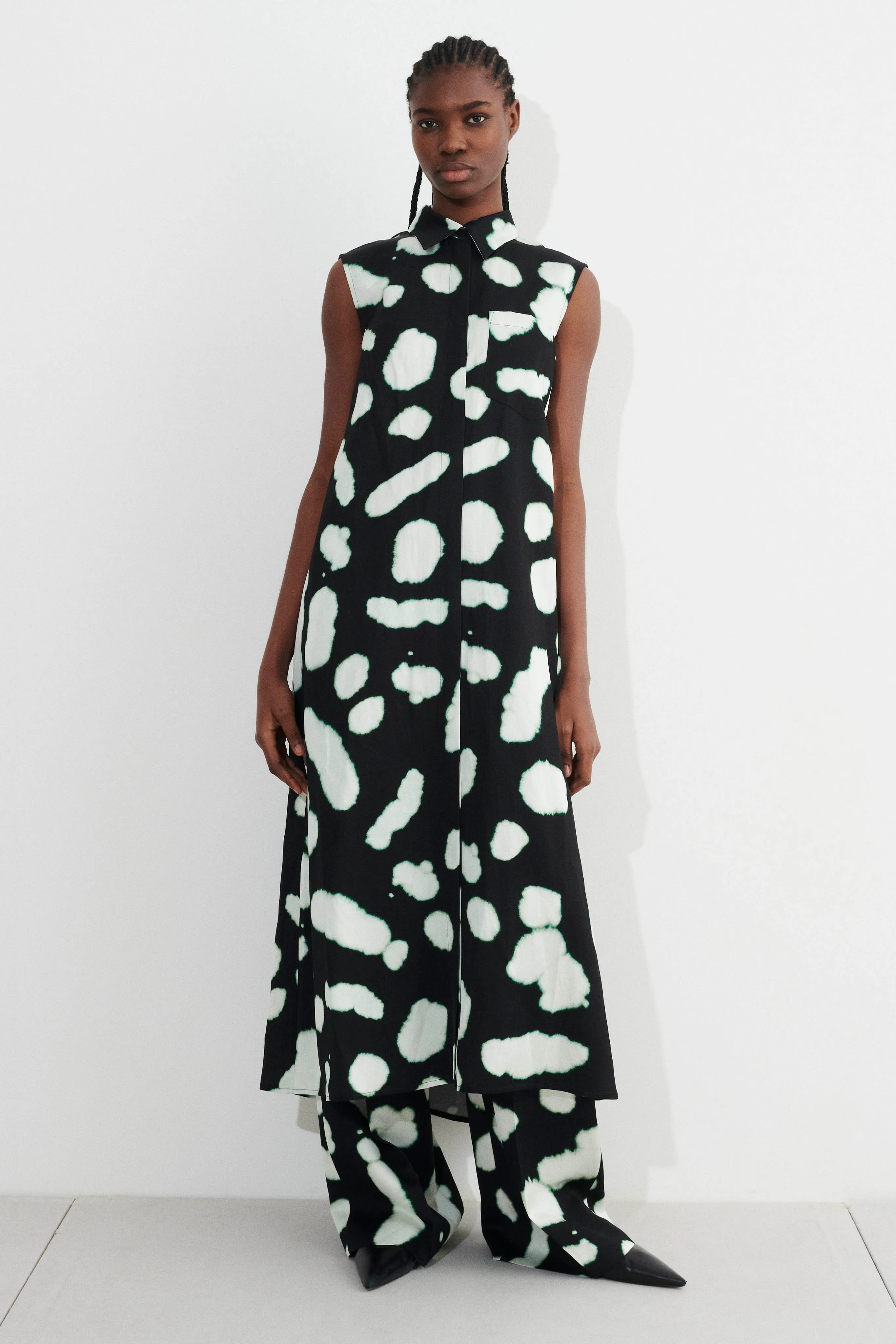 Dade Sleeveless Shirt Dress sold by Christian Wijnants