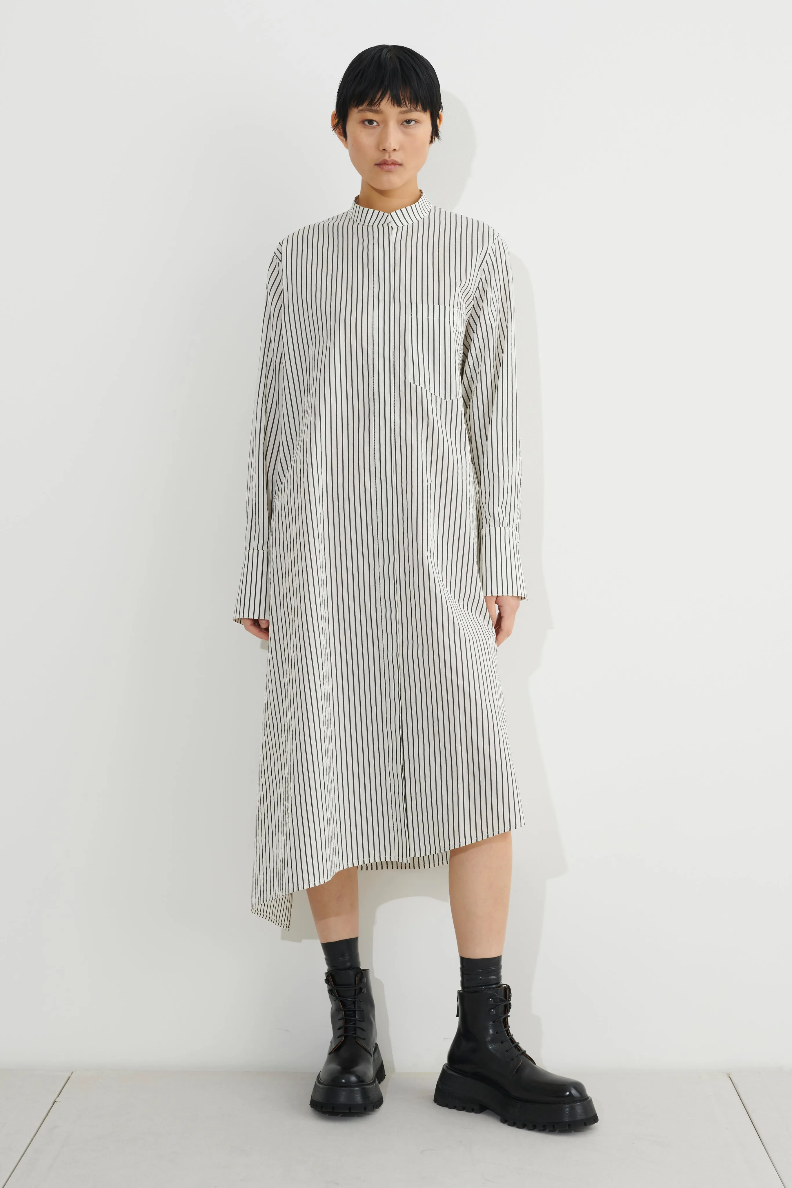 Dibah Asymmetric Shirt Dress sold by Christian Wijnants