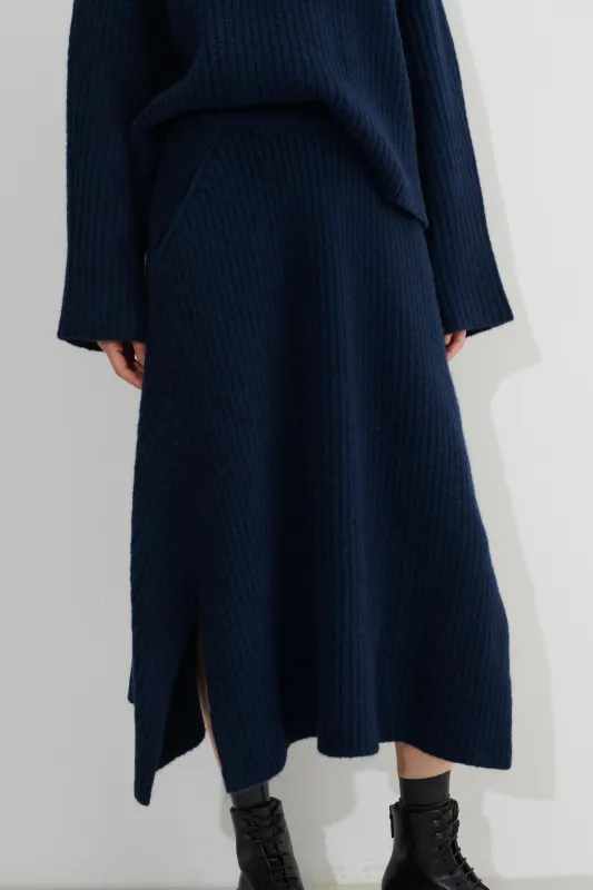 Kenal Rib Knitted Skirt made by Christian Wijnants