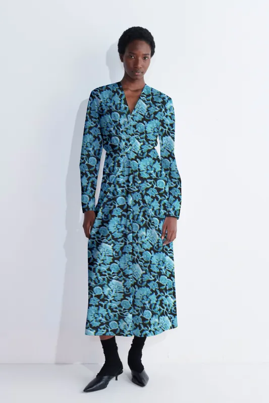 Darkah Long Sleeve Knot Dress made by Christian Wijnants
