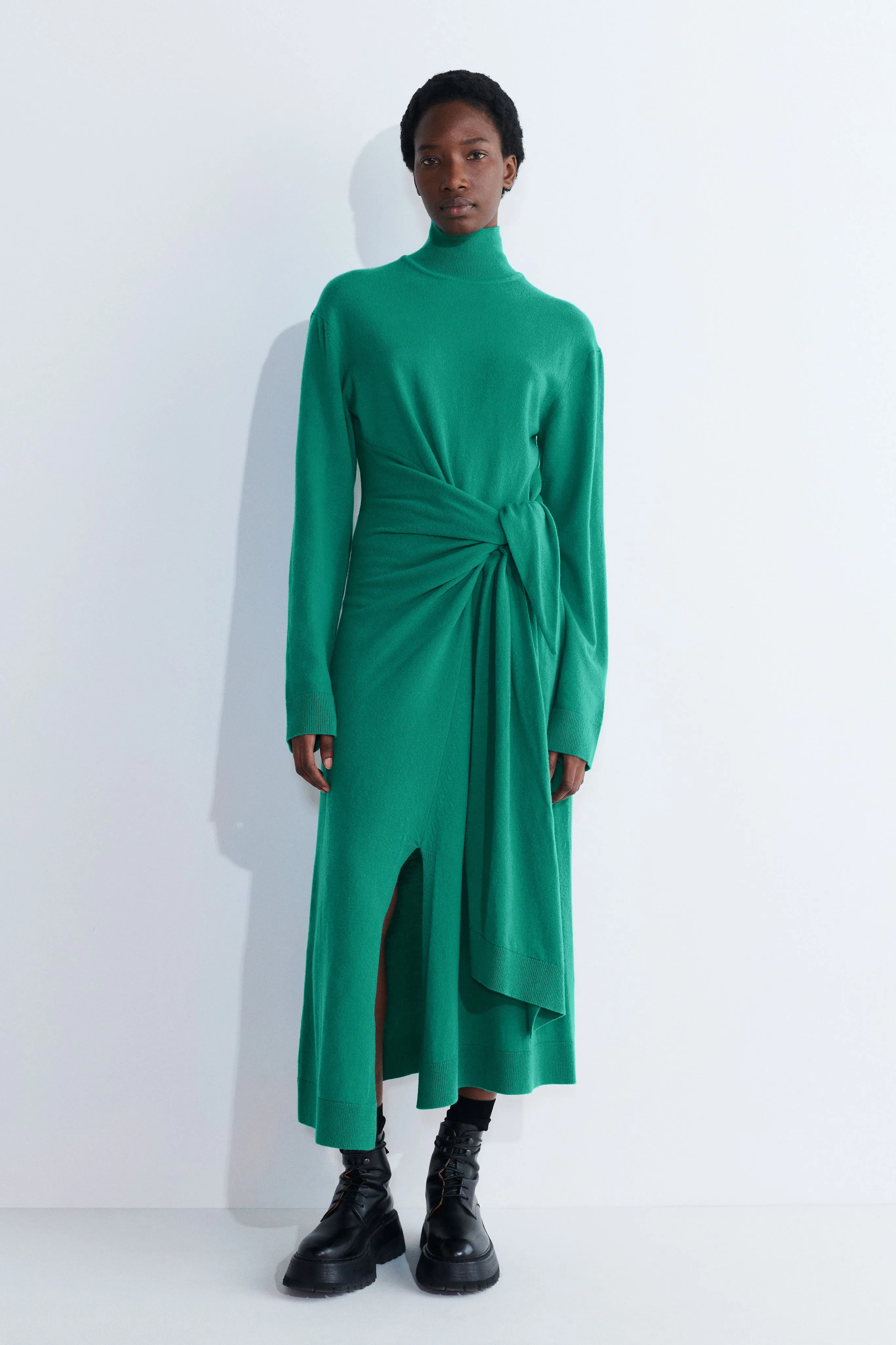 Krissy Wrap Dress With High Neck sold by Christian Wijnants