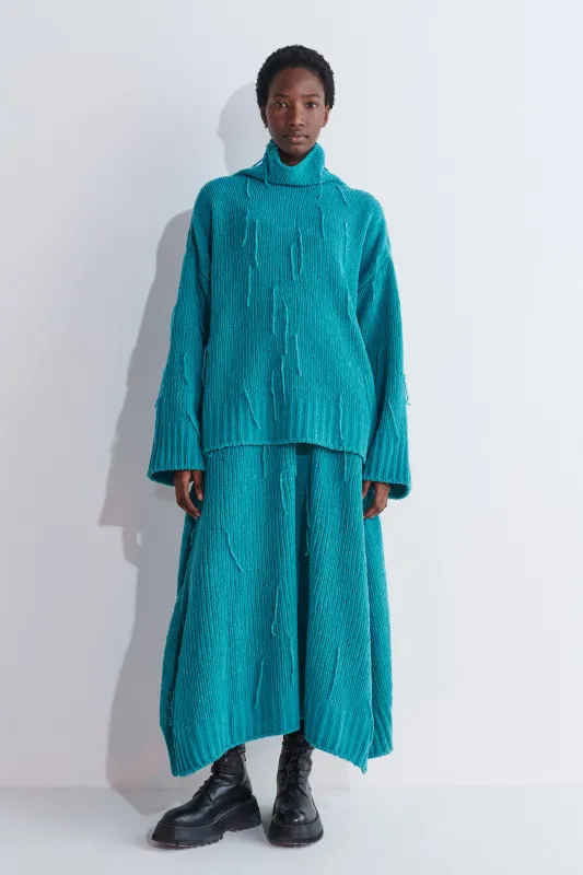 Kyve Oversized Sweater With Fringes sold by Christian Wijnants