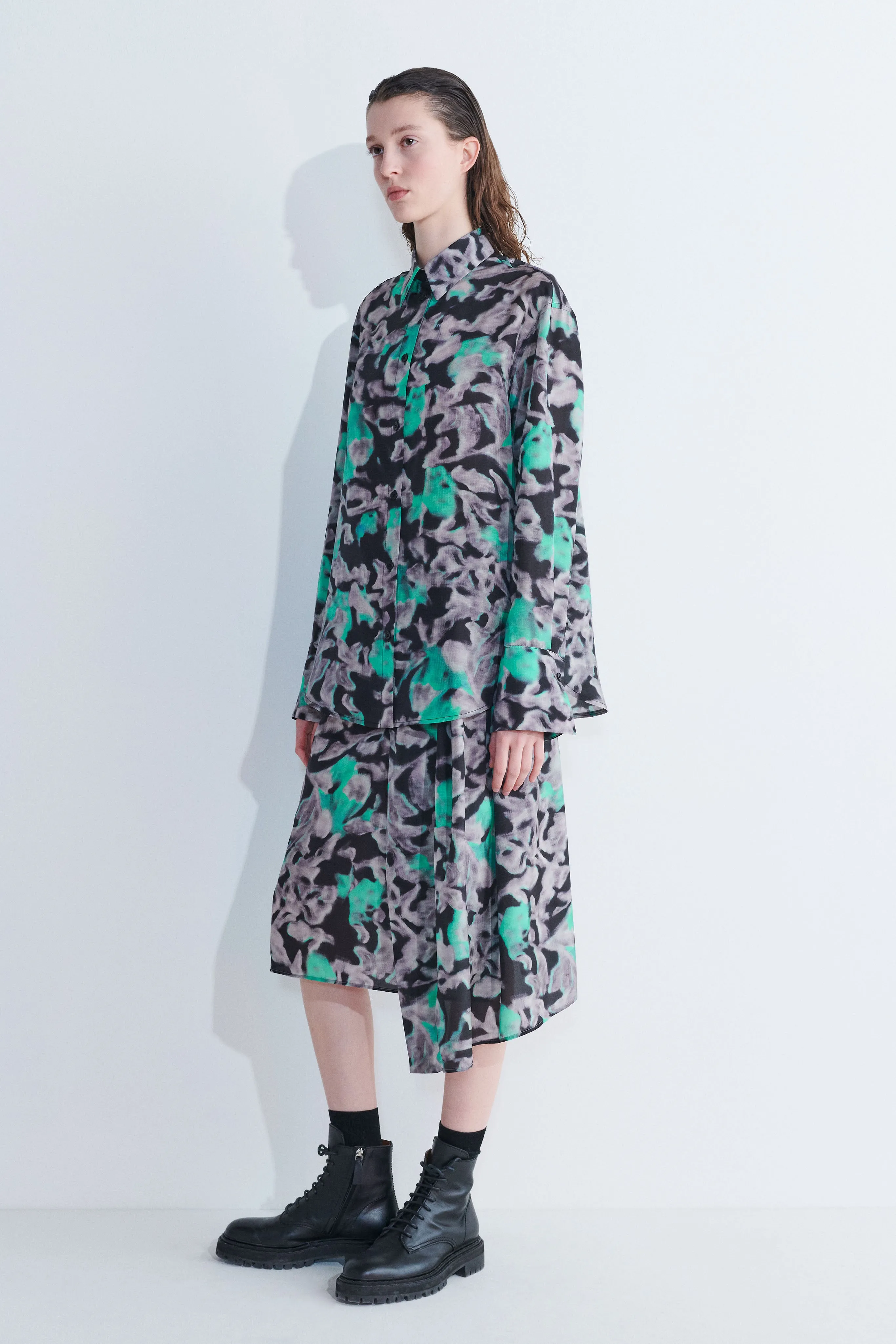 Surati Elastic Waistband Wrap Skirt sold by Christian Wijnants product image thumbnail 3