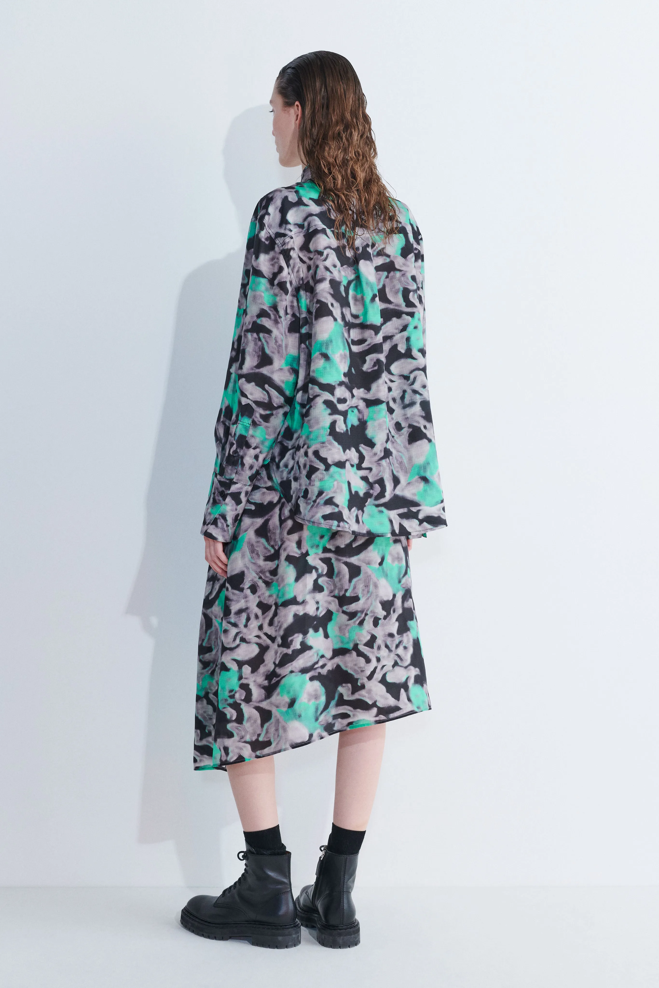 Surati Elastic Waistband Wrap Skirt sold by Christian Wijnants product image thumbnail 4