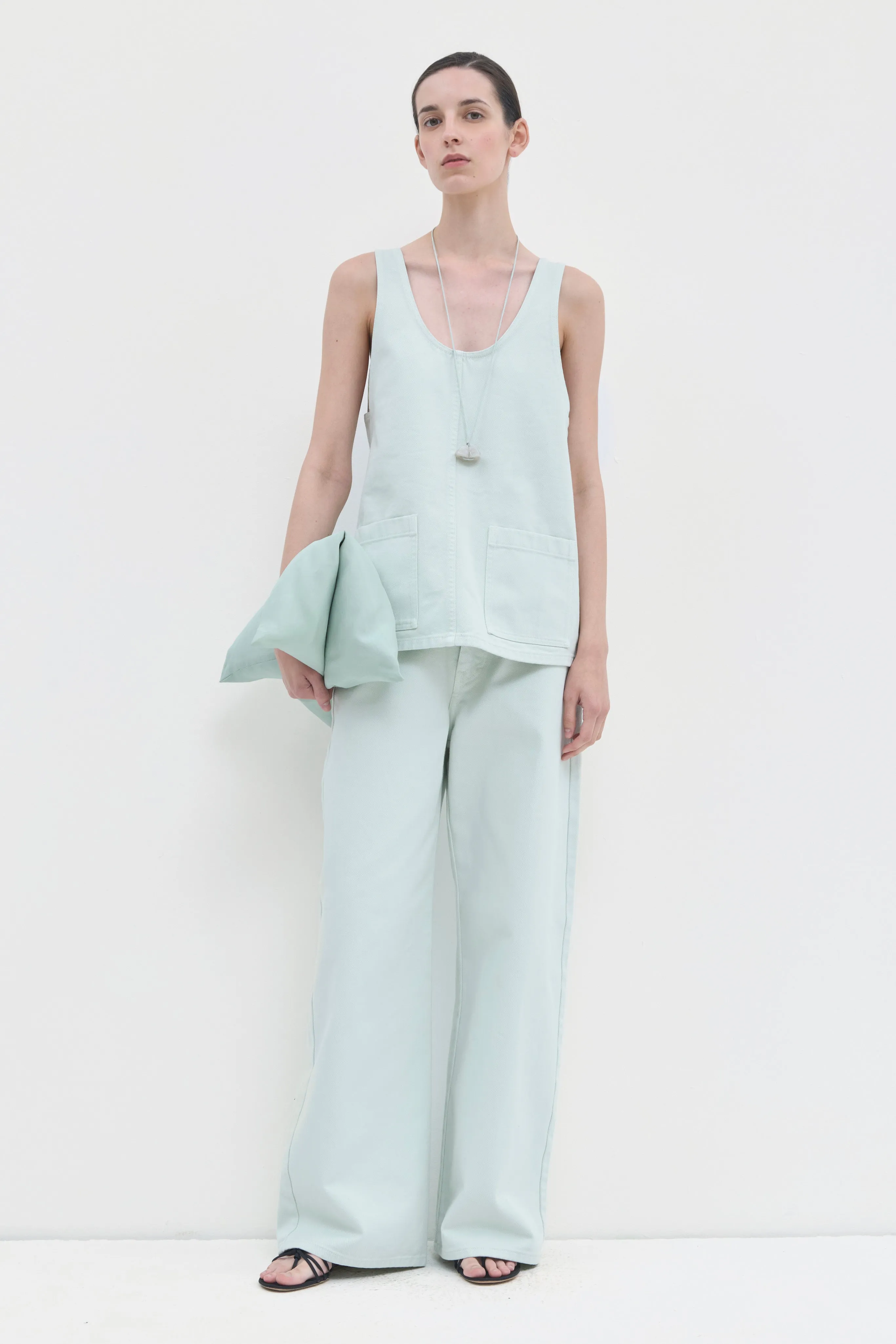 Tralos Denim Top sold by Christian Wijnants