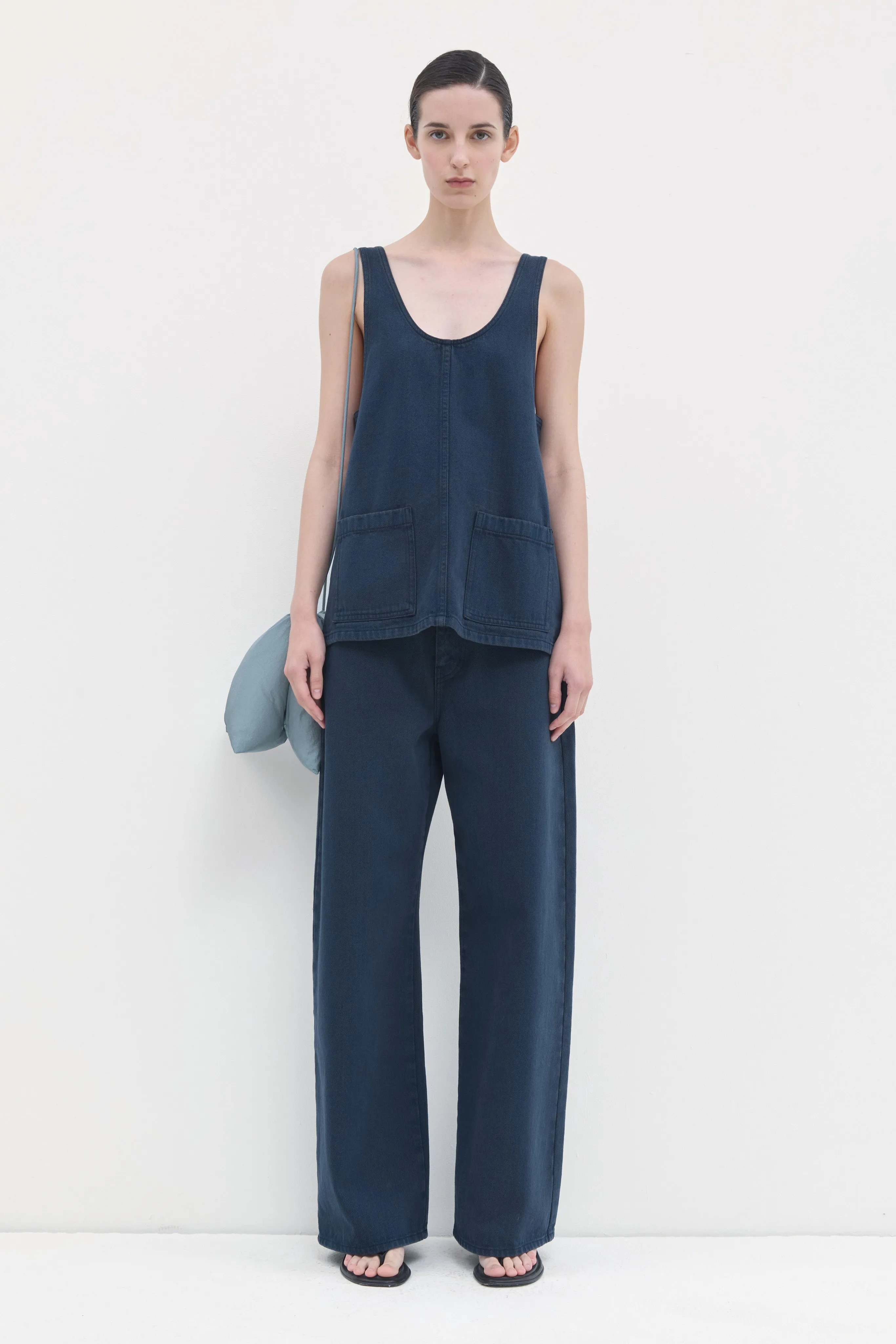 Tralos Denim Top sold by Christian Wijnants