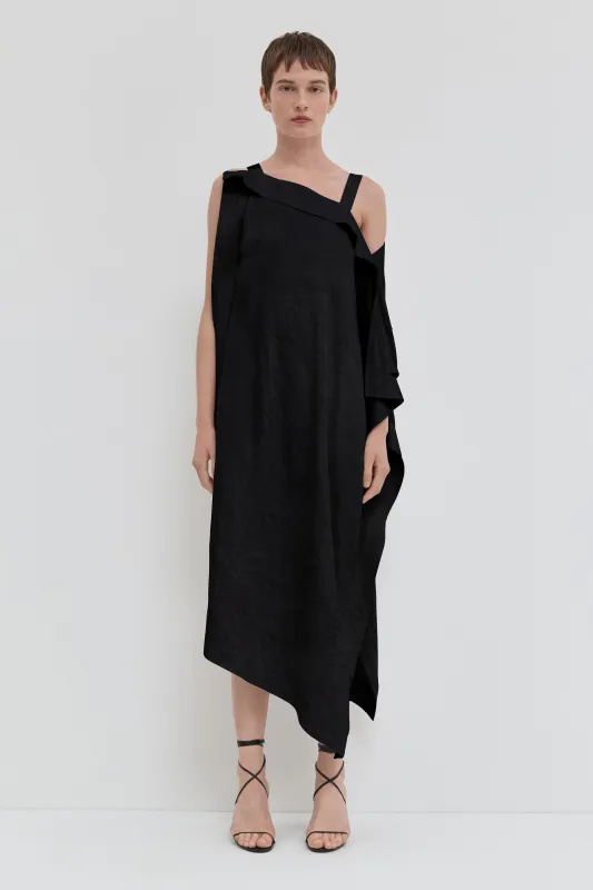 Denin Asymmetrical Dress made by Christian Wijnants