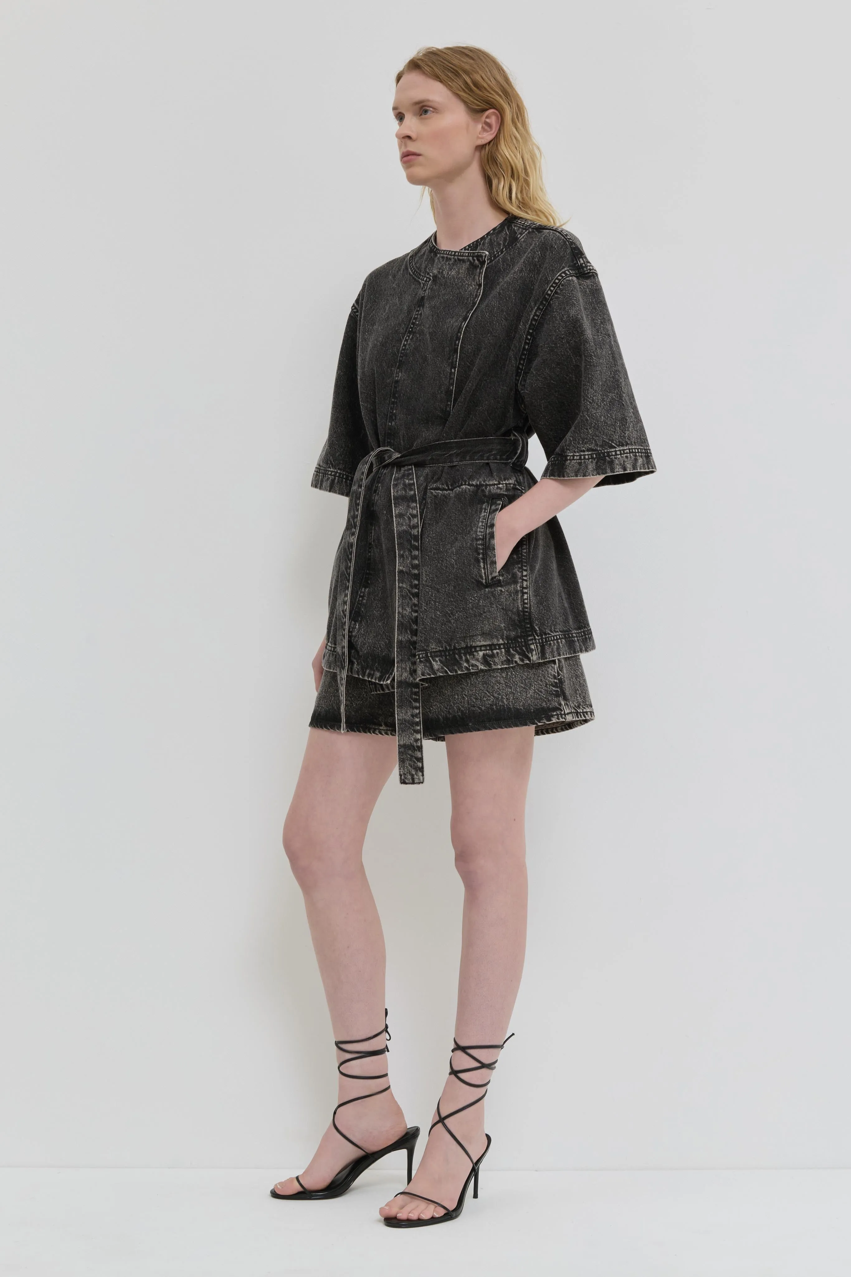 Jongolo Denim Jacket sold by Christian Wijnants product image thumbnail 2