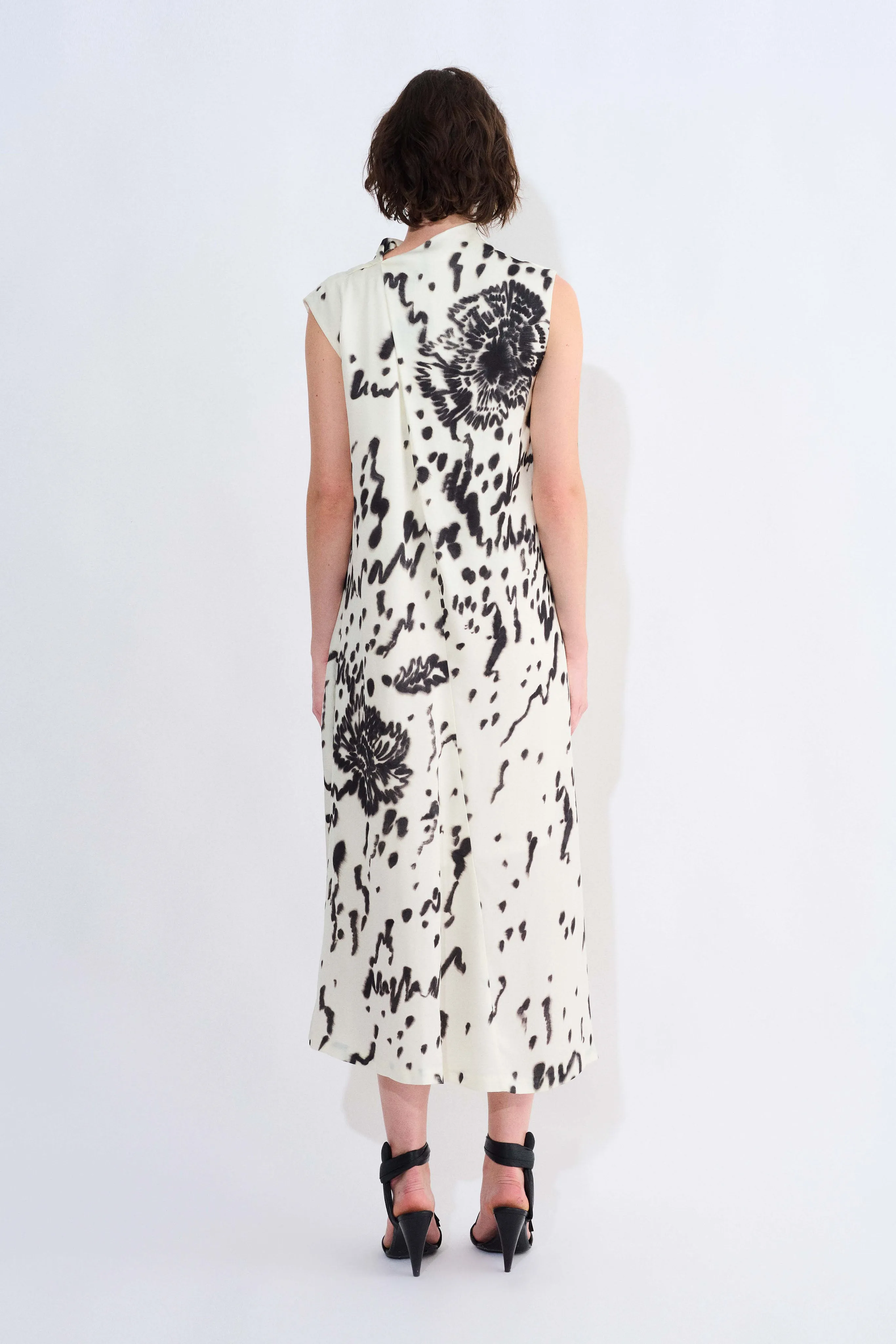Dinari Sleeveless Dress With Draped Collar sold by Christian Wijnants product image thumbnail 3