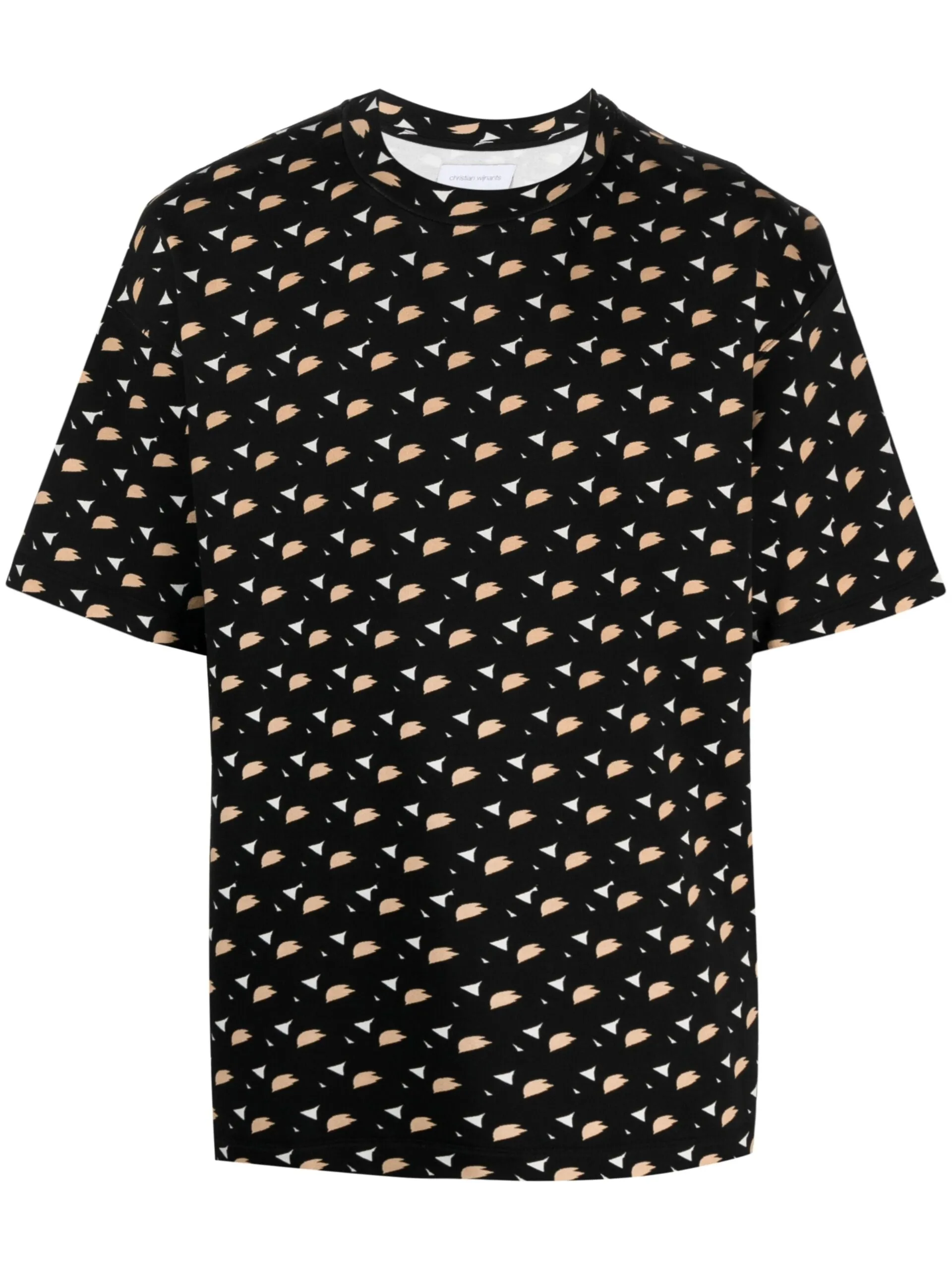 Tafur Printed Jersey T-Shirt sold by Christian Wijnants product image thumbnail 5