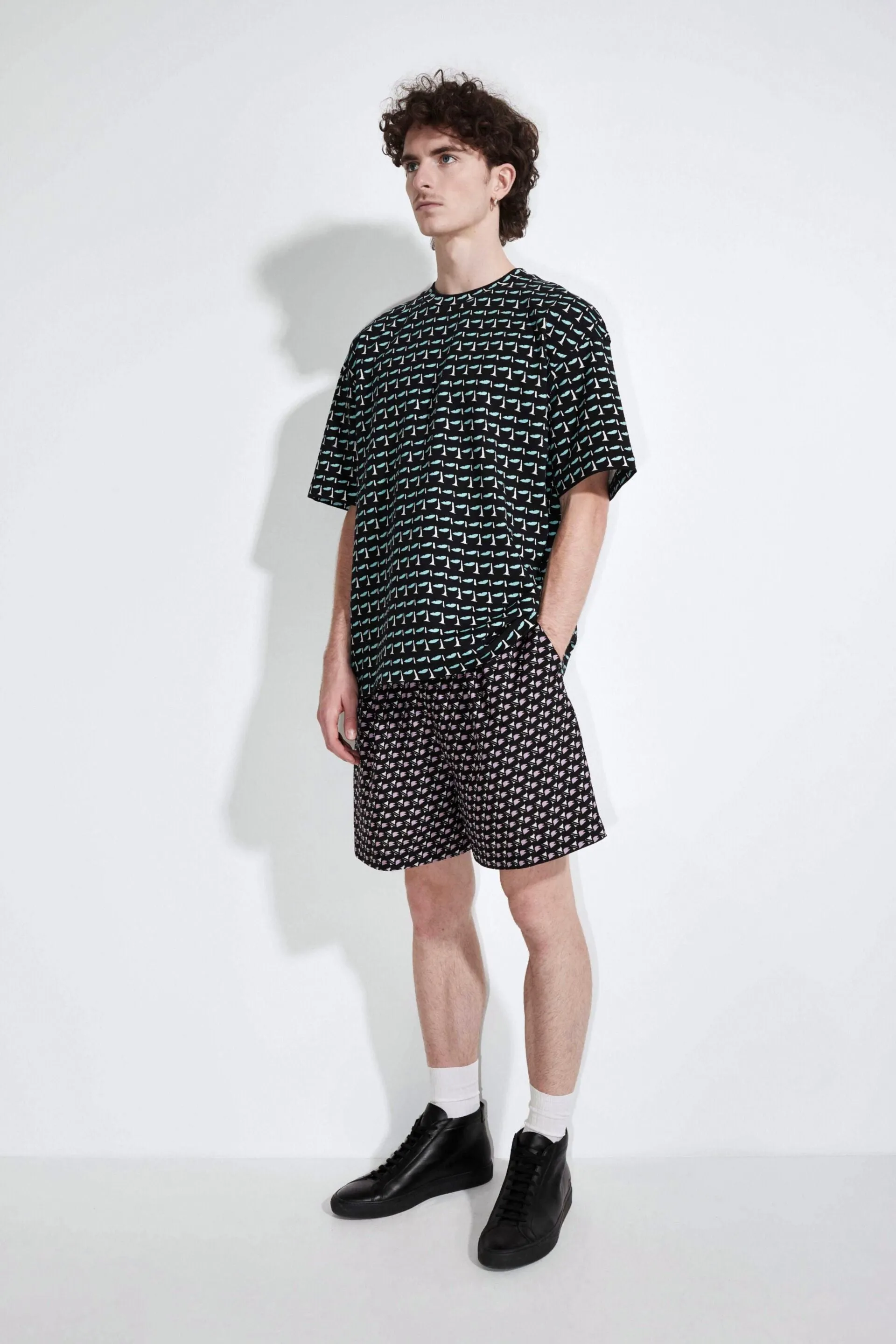 Tafur Printed Jersey T-Shirt sold by Christian Wijnants product image thumbnail 2