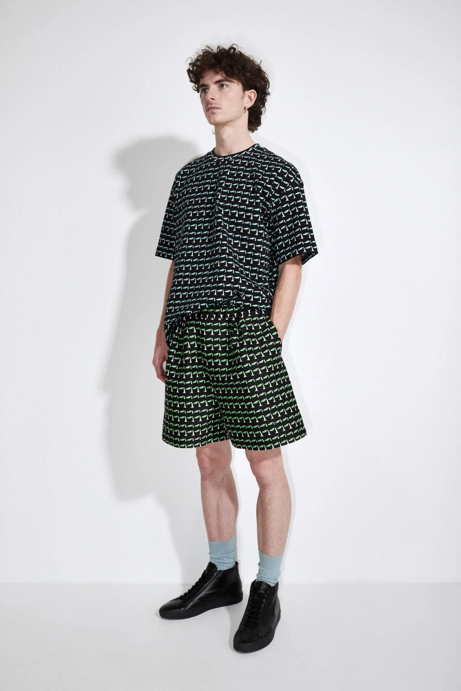 Tafur Printed Jersey T-Shirt sold by Christian Wijnants product image thumbnail 4