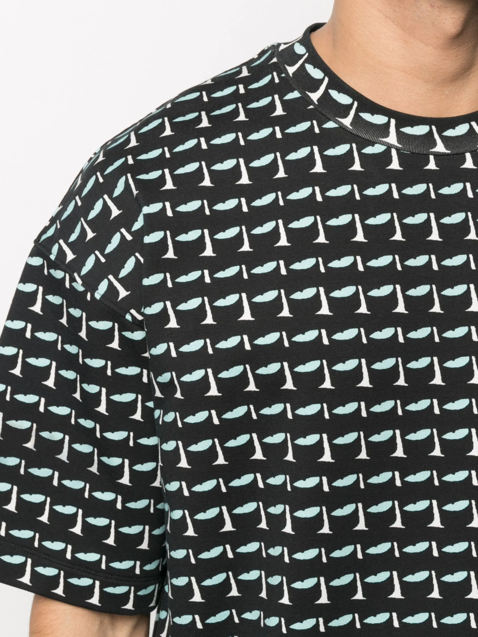 Tafur Printed Jersey T-Shirt sold by Christian Wijnants product image thumbnail 5