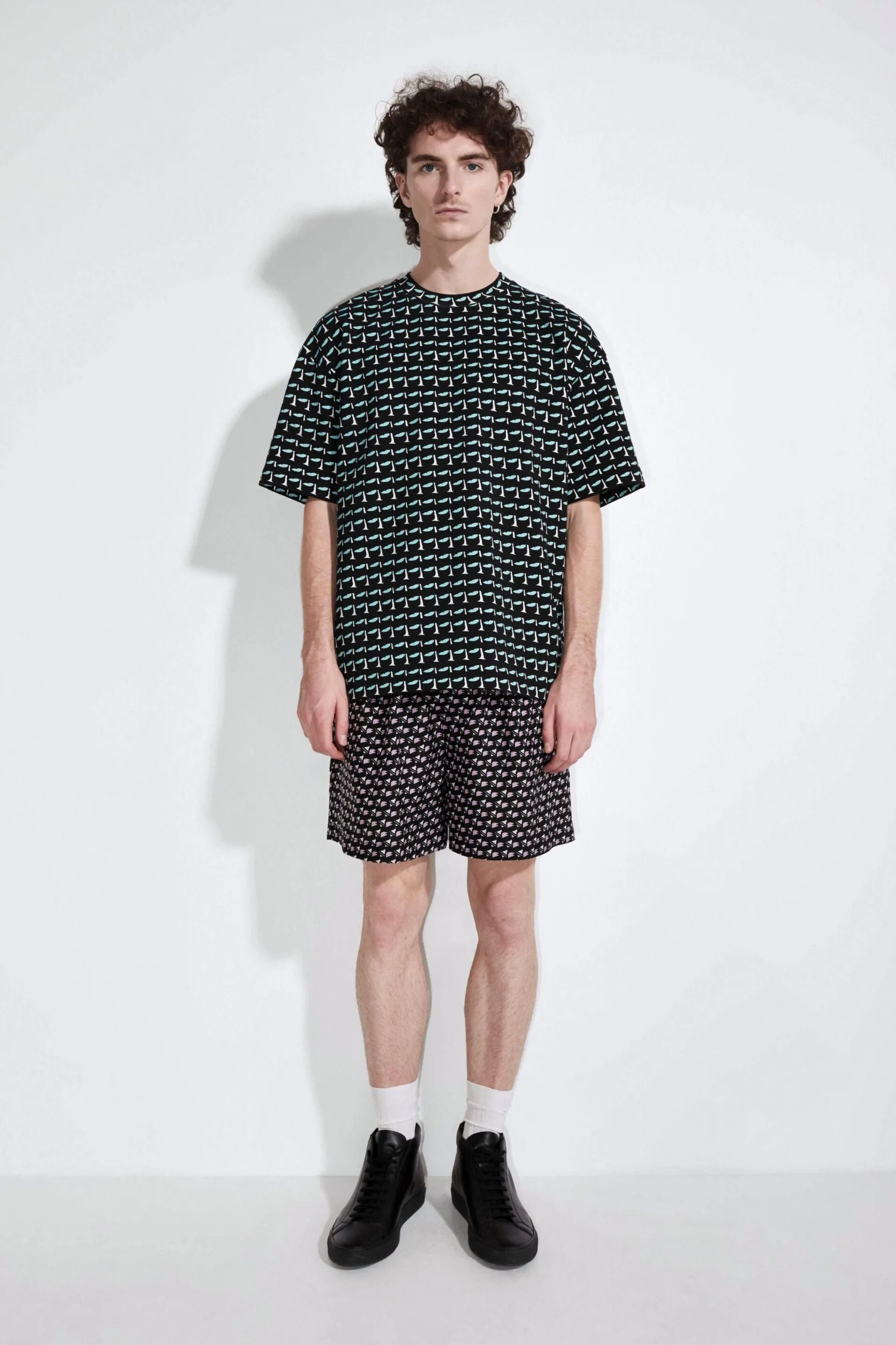 Tafur Printed Jersey T-Shirt sold by Christian Wijnants