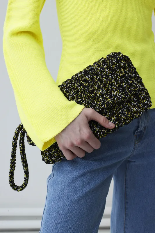 Alia crochet clutch made by Christian Wijnants