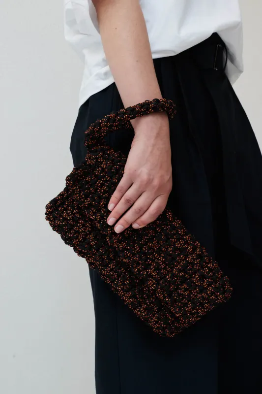 Alia crochet clutch made by Christian Wijnants