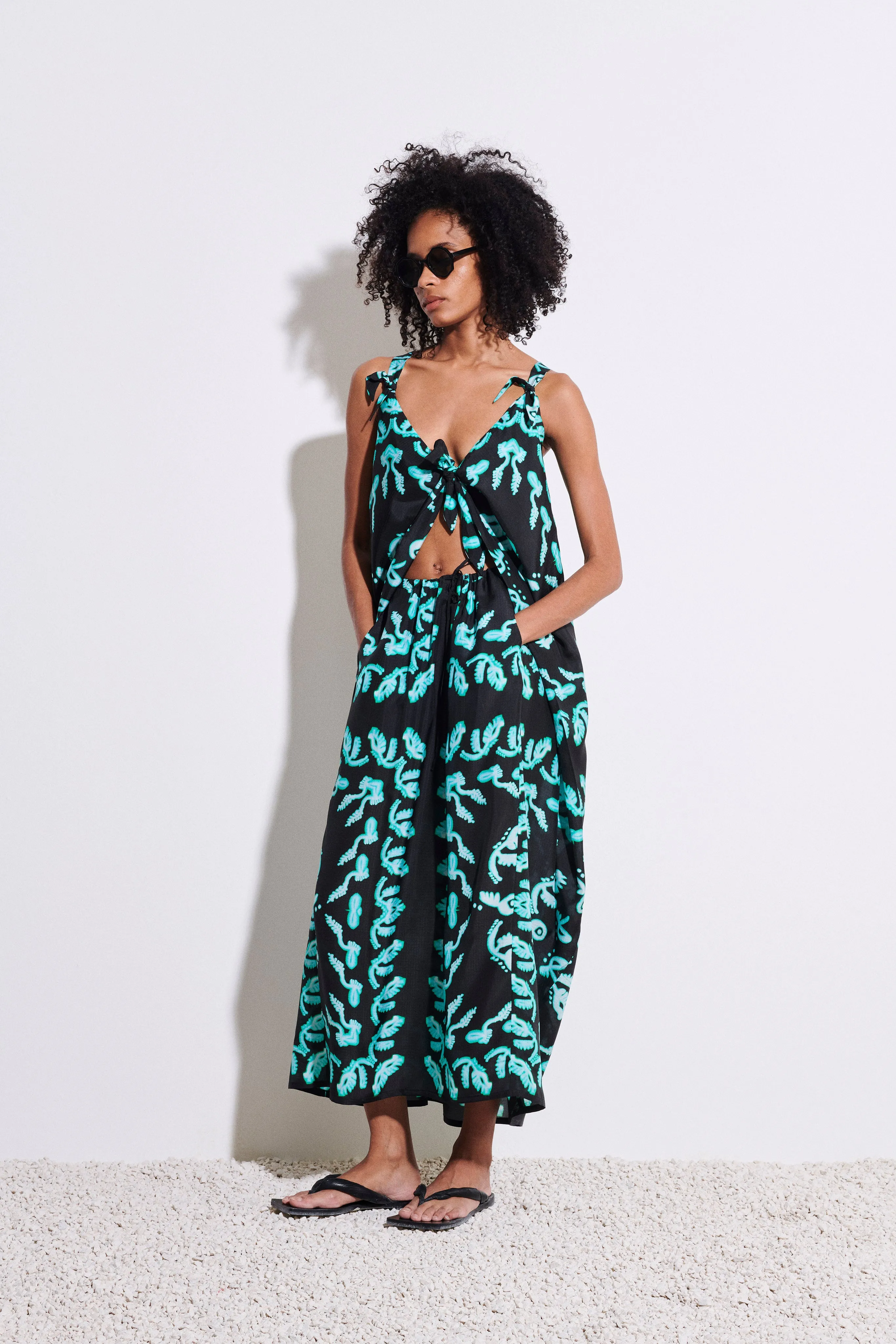 Diwo Drapy Summer Dress sold by Christian Wijnants product image thumbnail 2