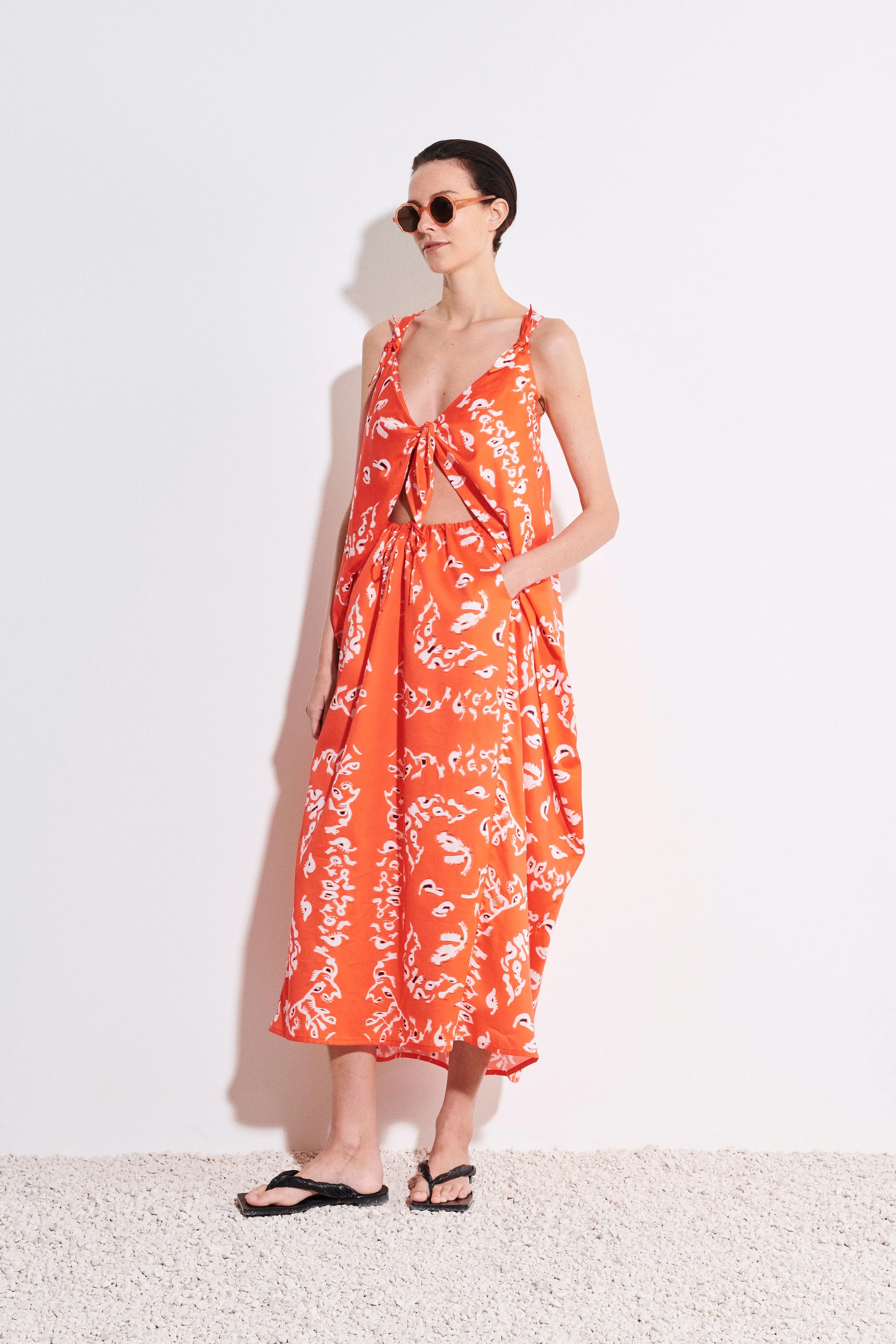 Diwo Drapy Summer Dress sold by Christian Wijnants product image thumbnail 2