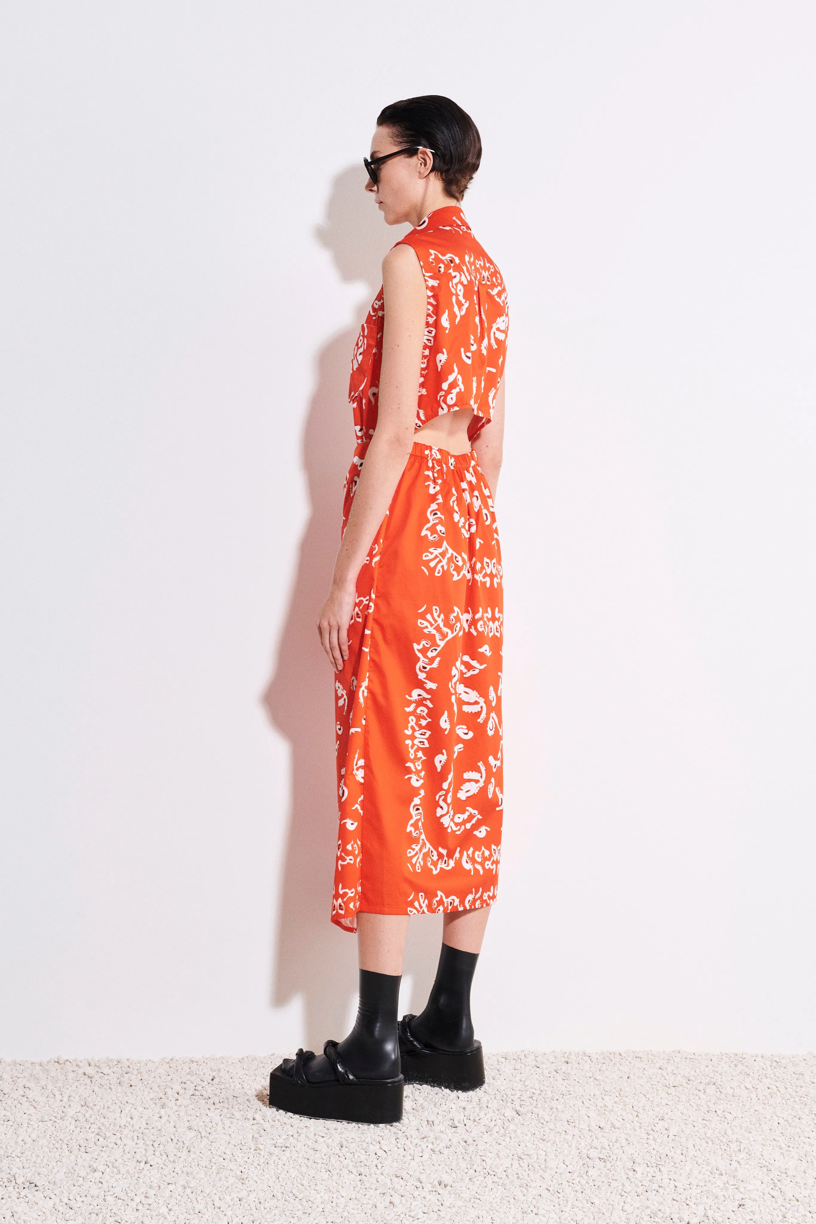 Dofida Sleeveless Wrap Dress sold by Christian Wijnants product image thumbnail 3
