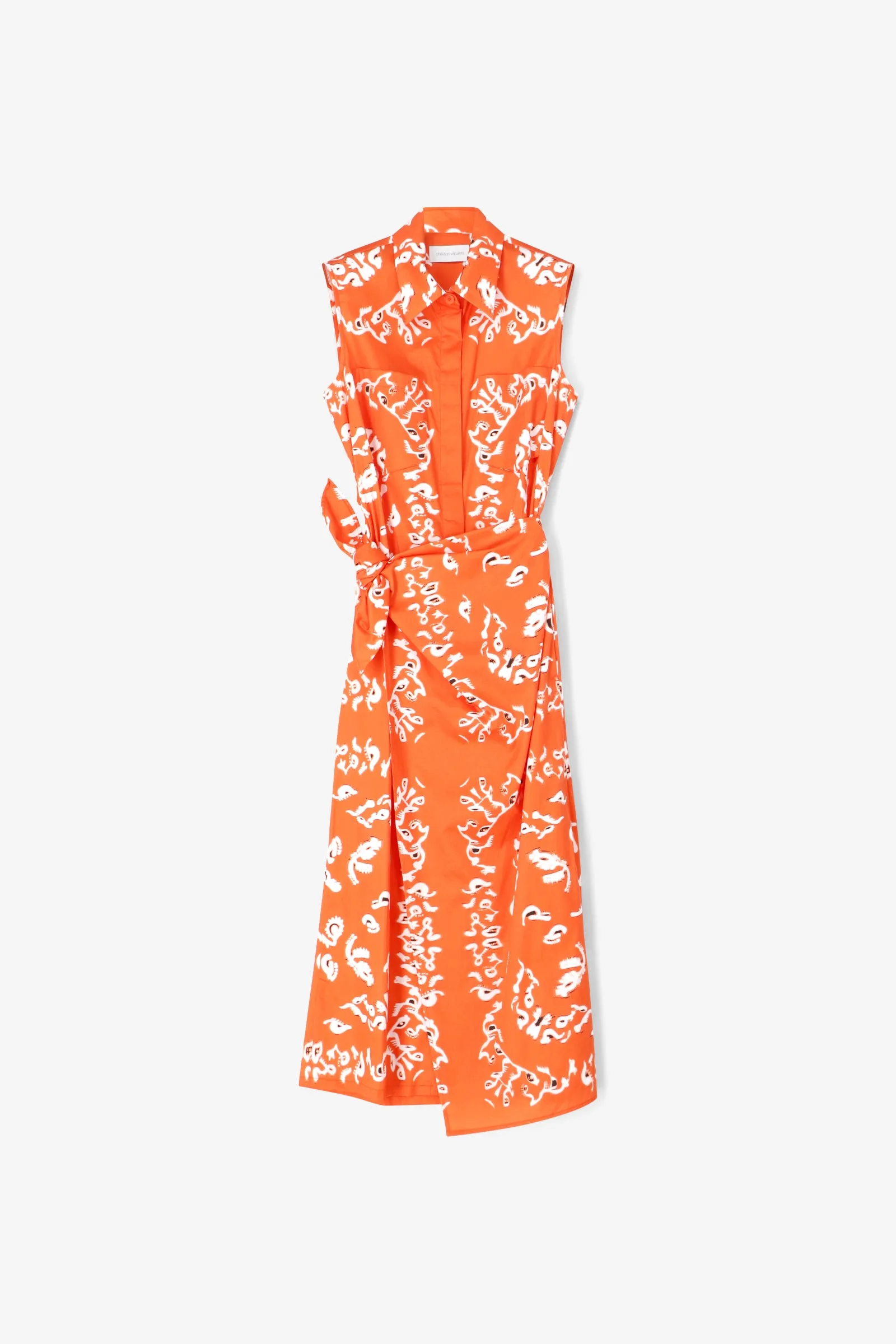 Dofida Sleeveless Wrap Dress sold by Christian Wijnants product image thumbnail 5