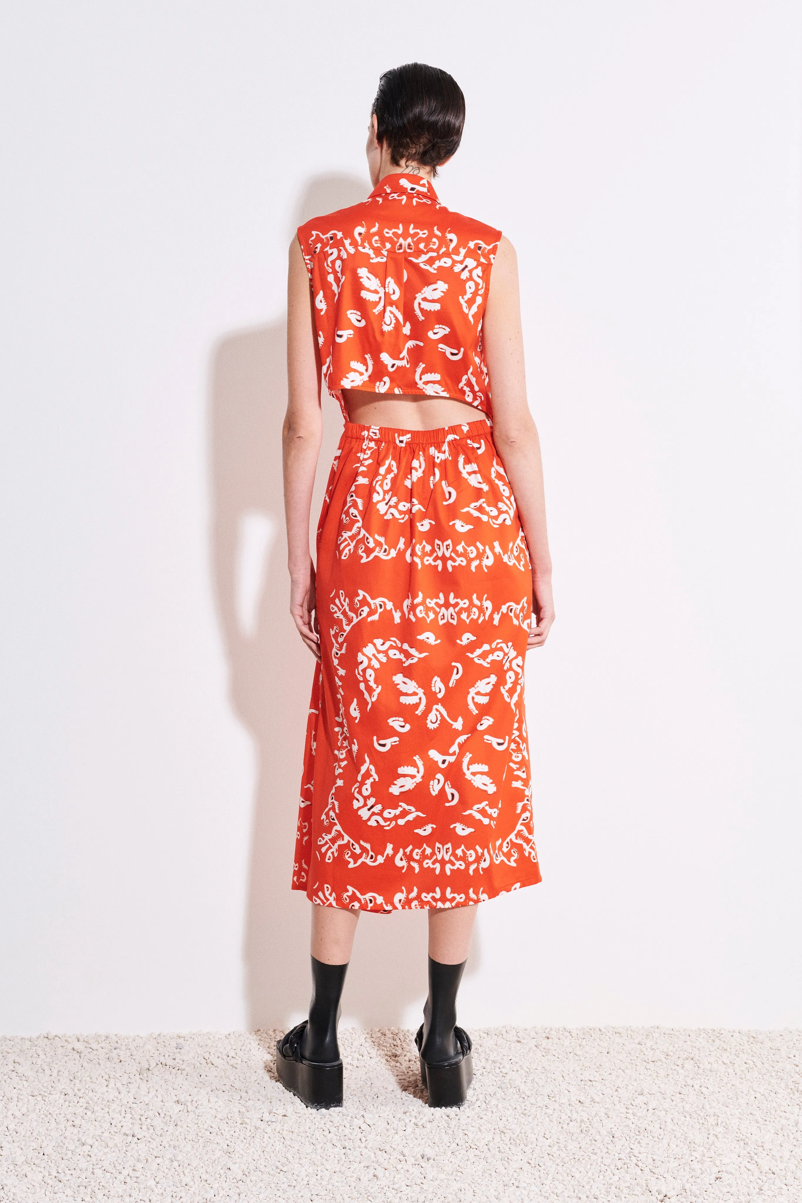 Dofida Sleeveless Wrap Dress sold by Christian Wijnants product image thumbnail 4