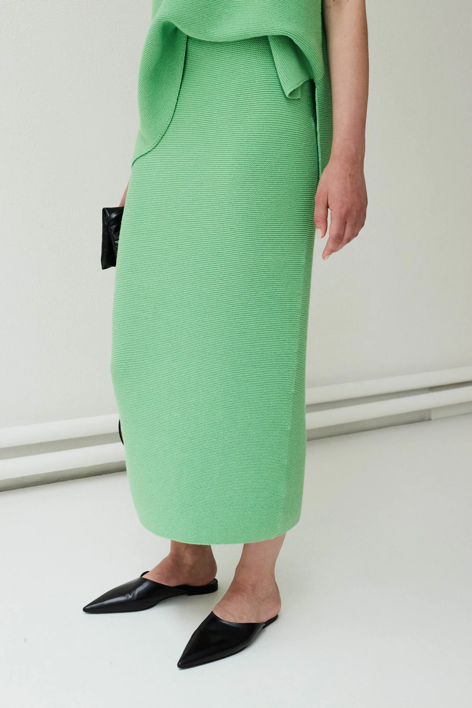 Krok whole garment knitted long skirt sold by Christian Wijnants product image thumbnail 5