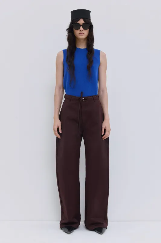 Piros Barrel Leg Trousers made by Christian Wijnants