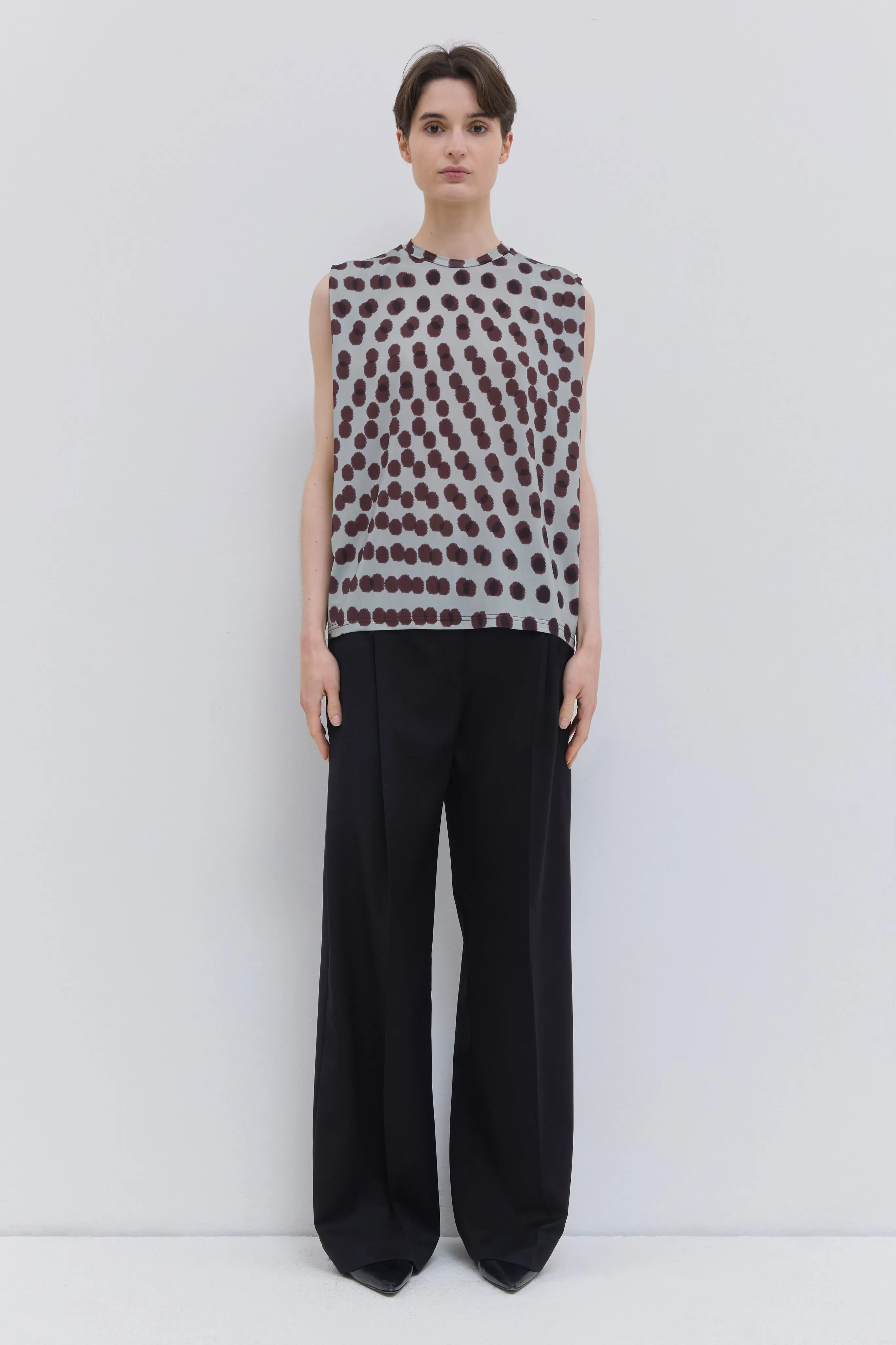 Tabansir Printed Jersey Top sold by Christian Wijnants