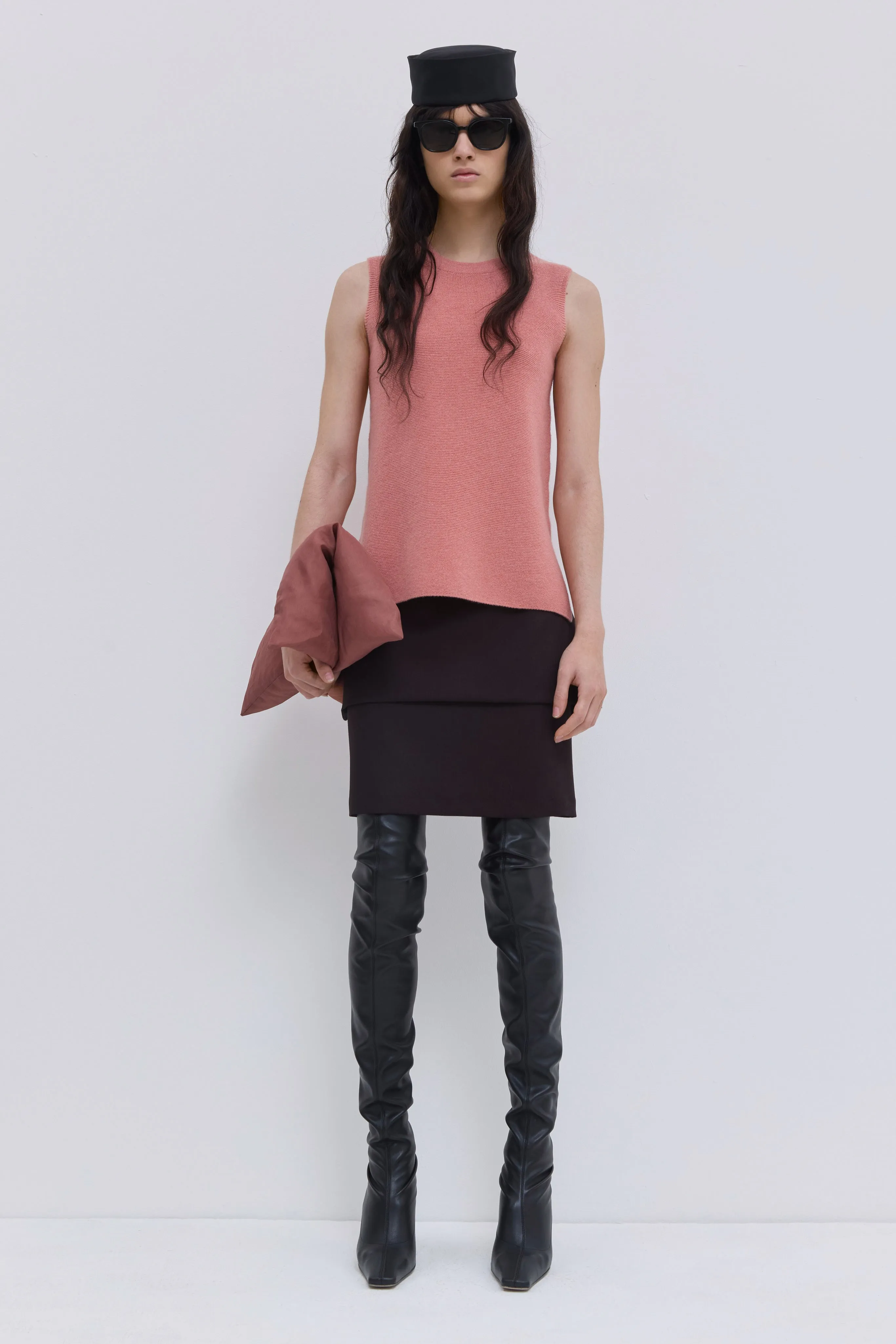 Kazeen Sleeveless Knit Top sold by Christian Wijnants