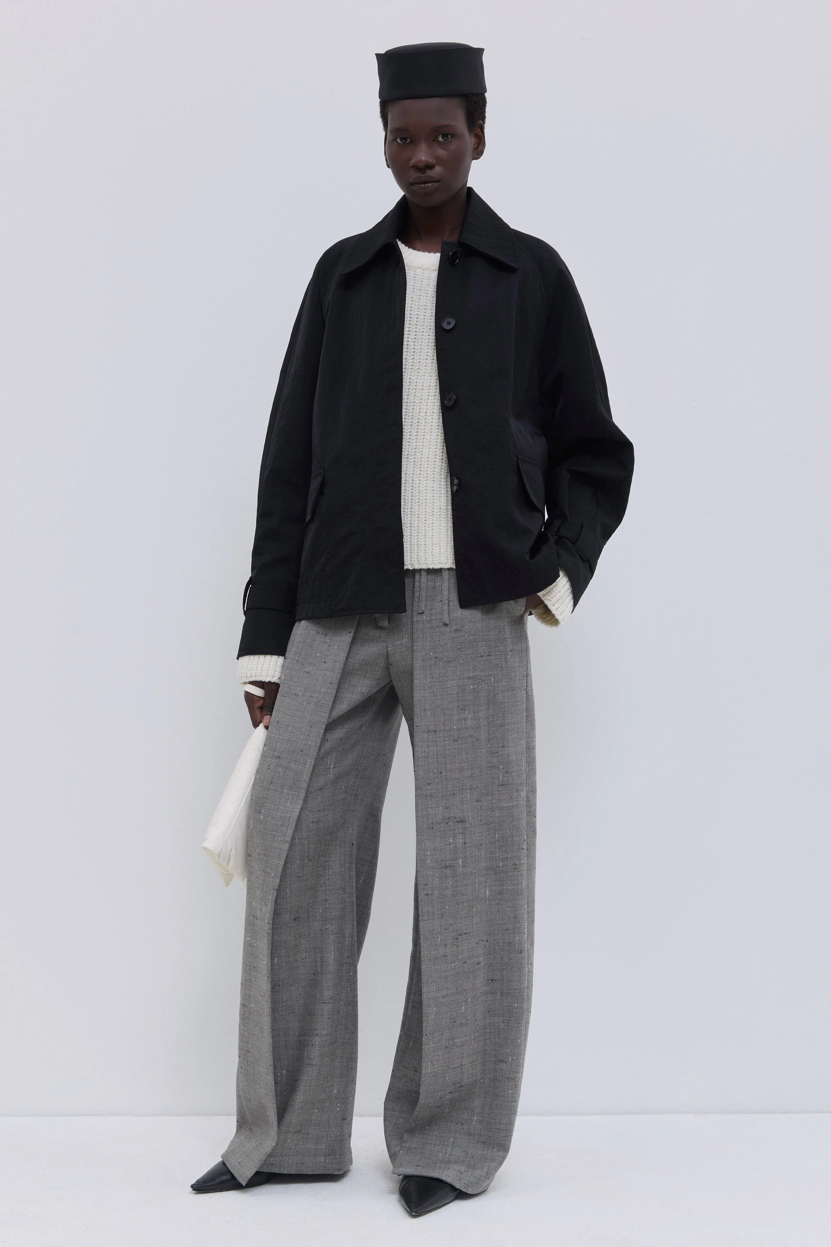 Jirami Raglan-Sleeve Jacket with Collar sold by Christian Wijnants product image thumbnail 3