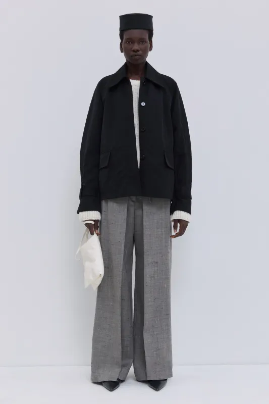 Jirami Raglan-Sleeve Jacket with Collar made by Christian Wijnants