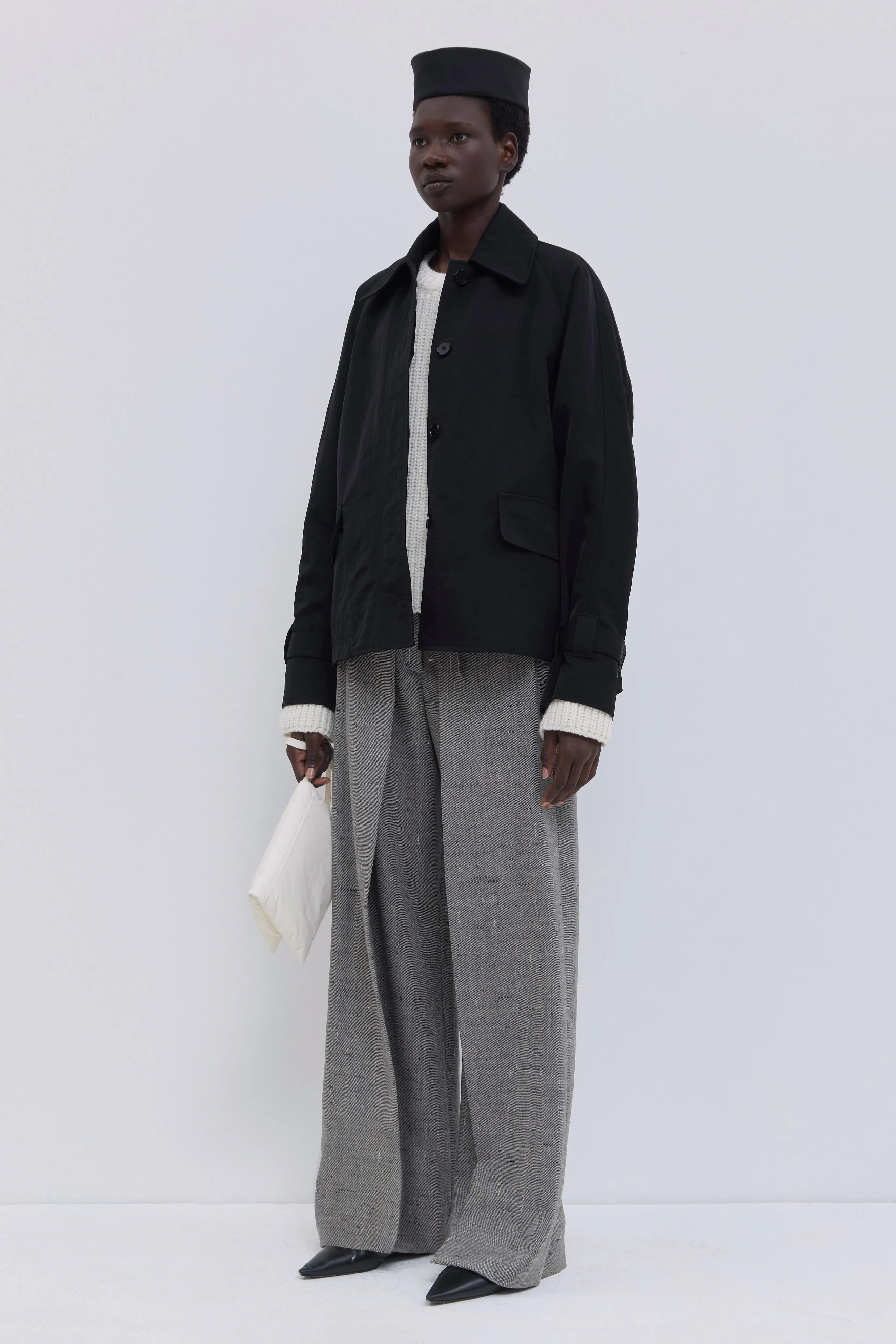 Jirami Raglan-Sleeve Jacket with Collar sold by Christian Wijnants product image thumbnail 2