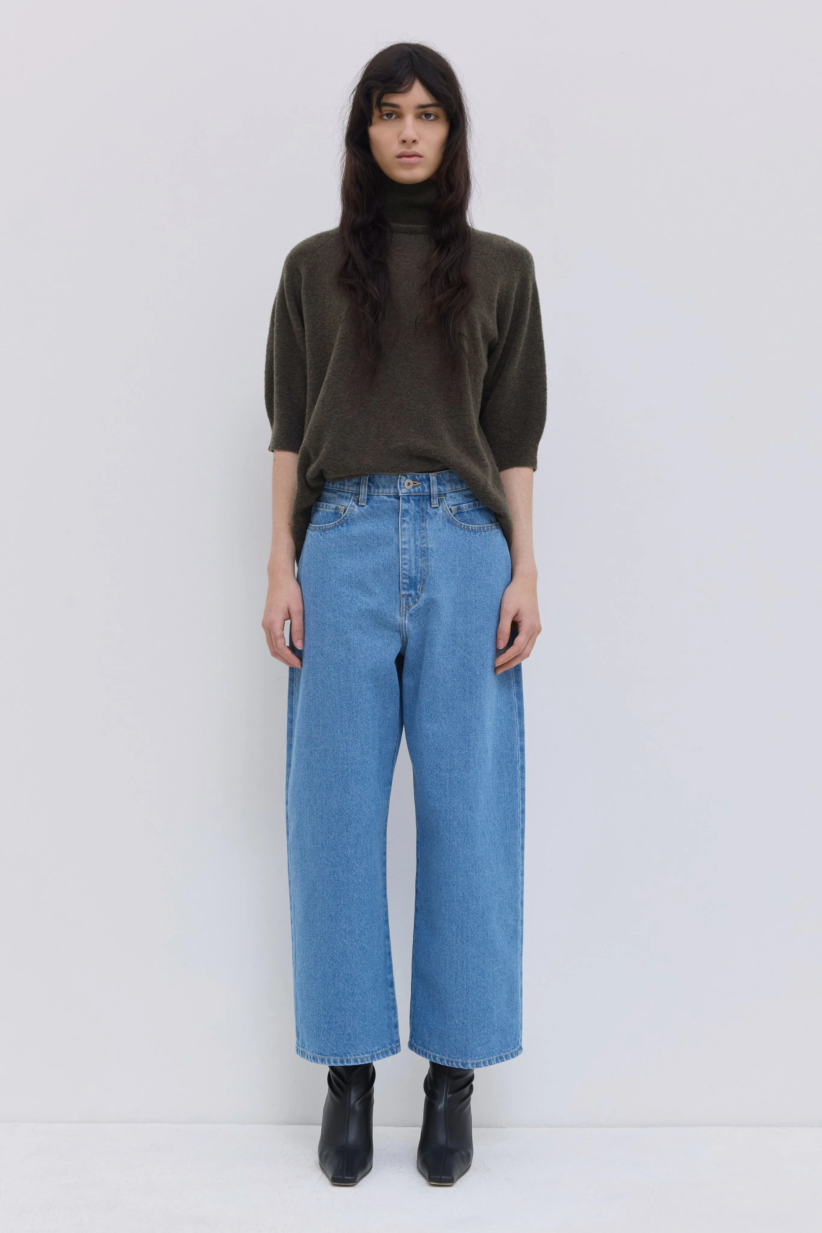 Pavia Cropped Wide-Leg Denim Pants sold by Christian Wijnants product image thumbnail 2
