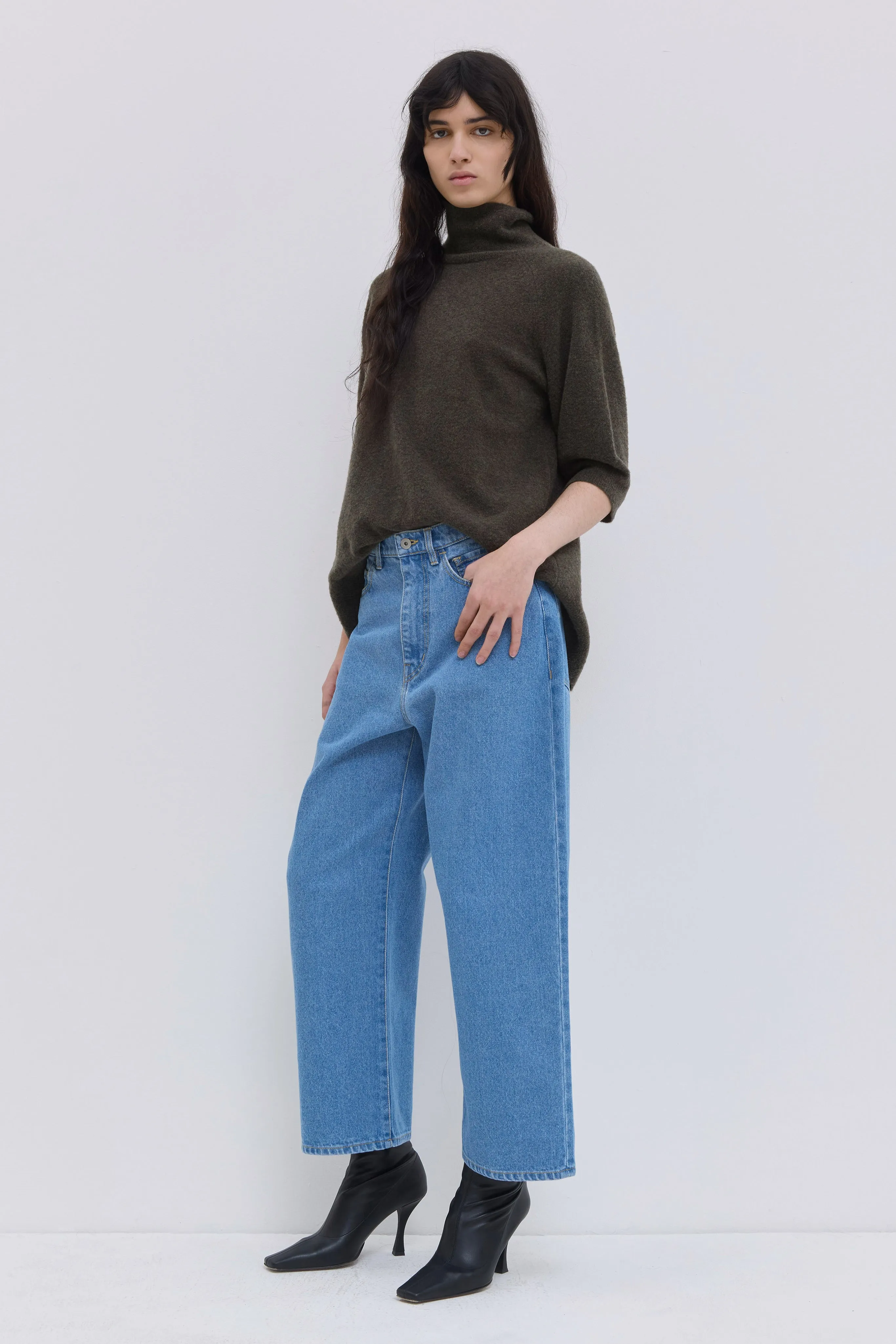 Pavia Cropped Wide-Leg Denim Pants sold by Christian Wijnants product image thumbnail 3