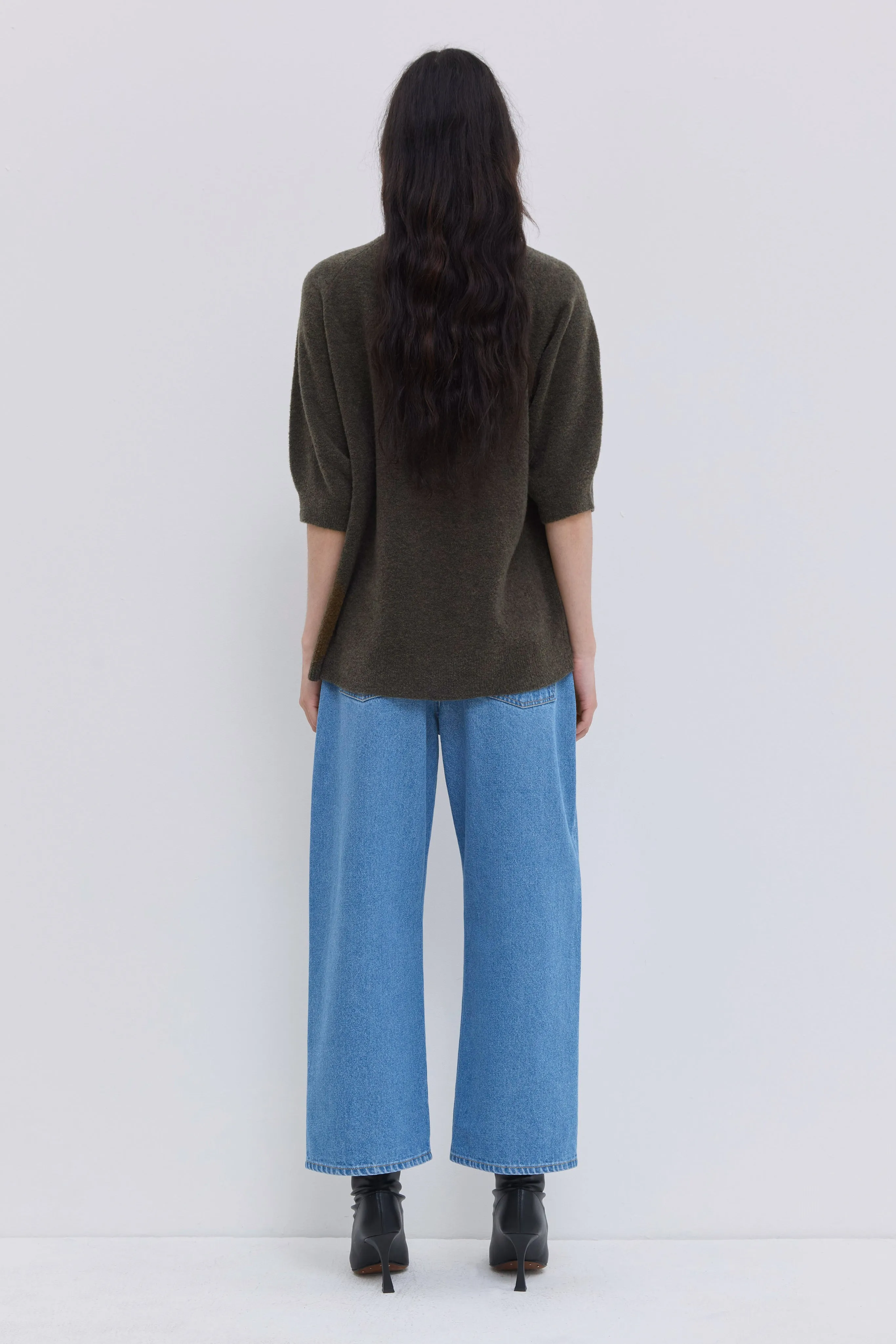 Pavia Cropped Wide-Leg Denim Pants sold by Christian Wijnants product image thumbnail 4