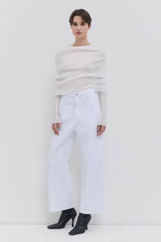 Pavia Cropped Wide-Leg Denim Pants made by Christian Wijnants